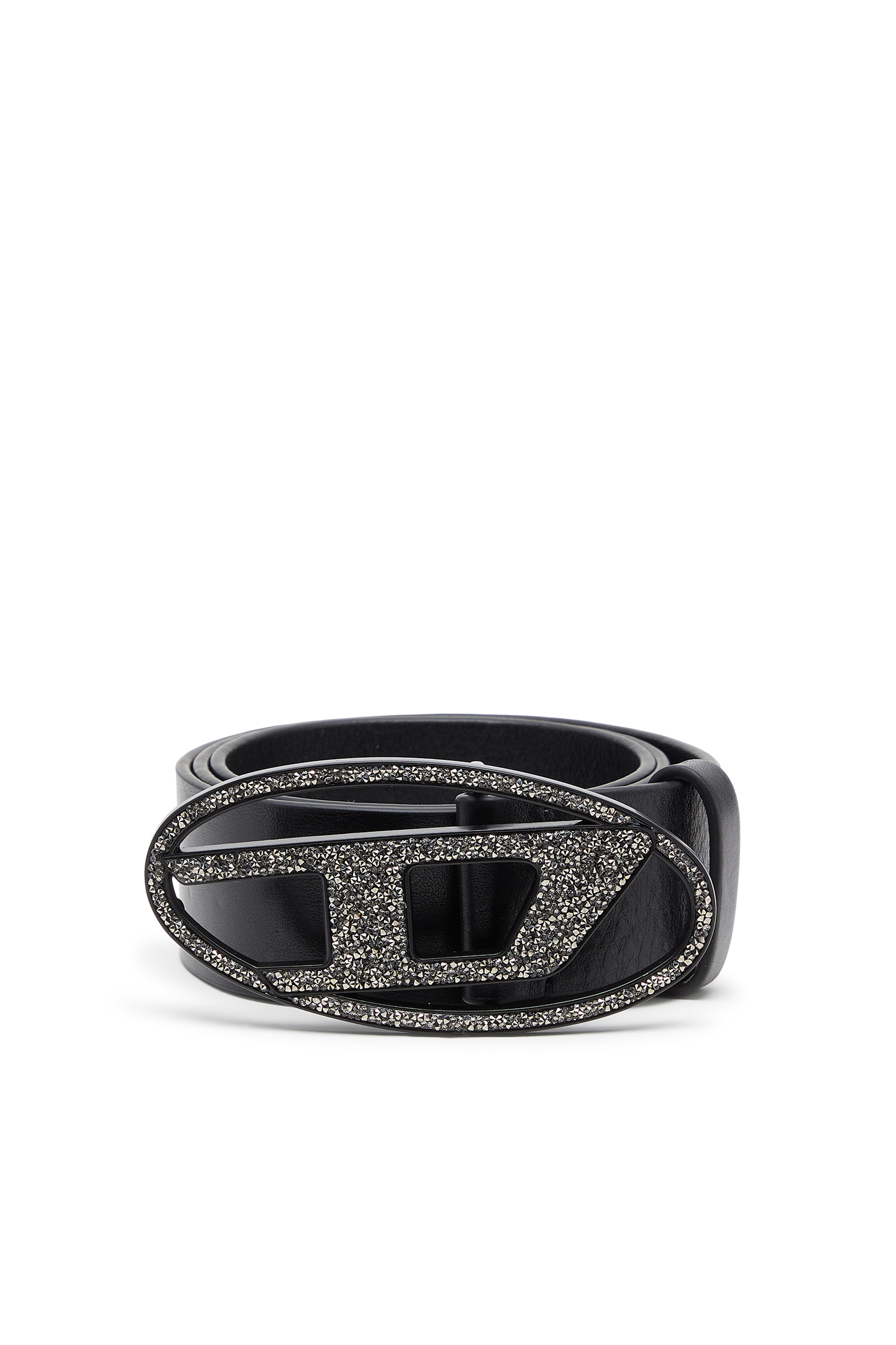 Diesel - B-1DR LTH CRISTAL ROCK, Female's レザーベルト in ブラック - 1