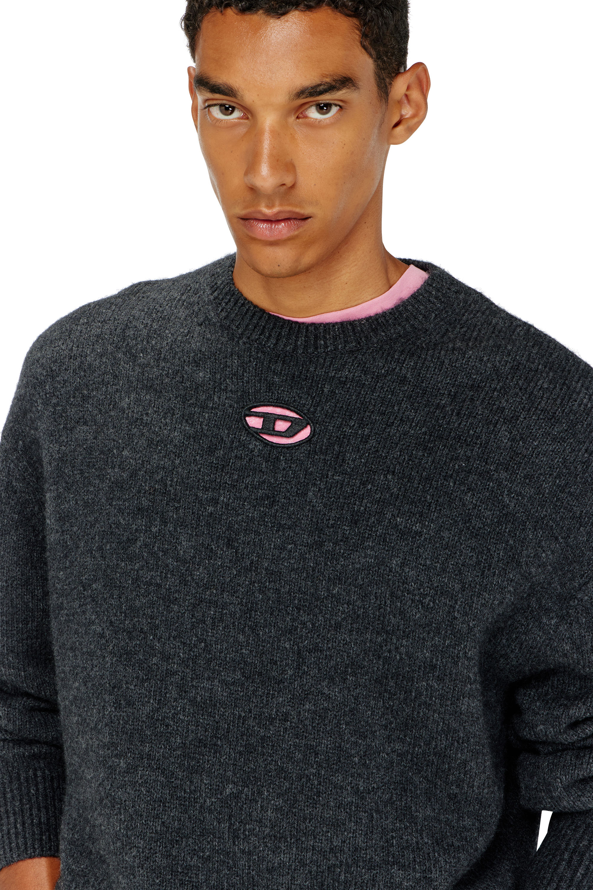 Diesel - K-AREESO, Male's プルオーバーニット in ブラック - 4
