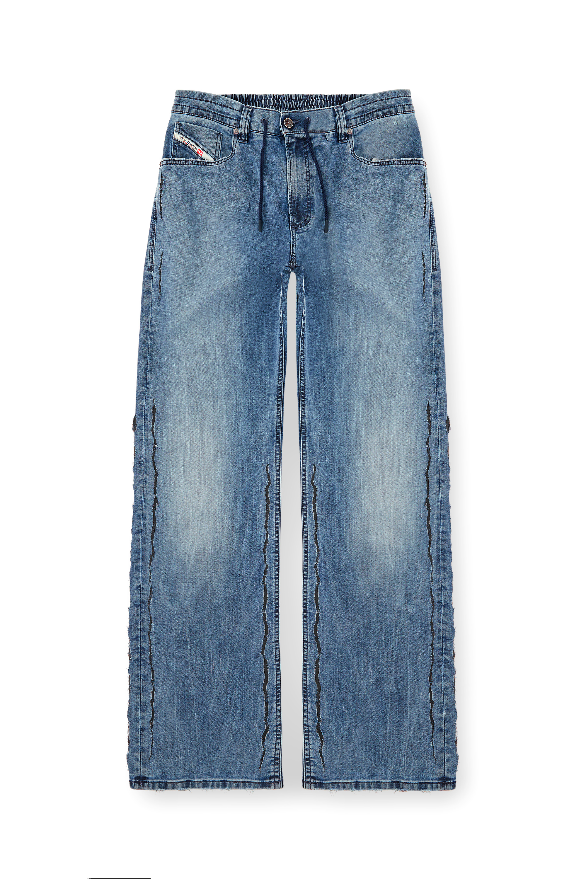 Diesel - Male's Relaxed 2080 D-Reel Joggjeans® 09K64, ミディアムブルー - 2