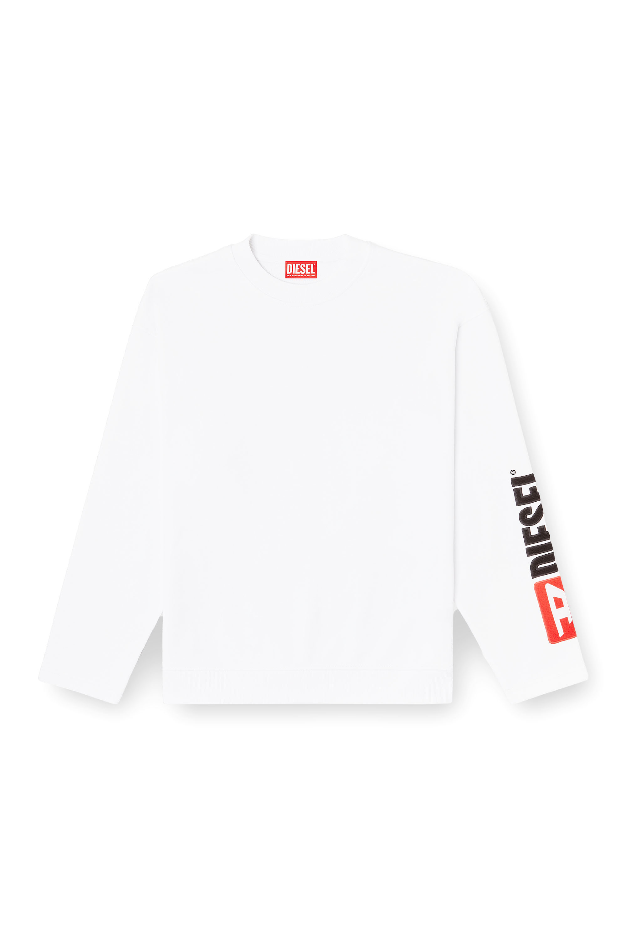 Diesel - S-BOXT-NC-DIV, Male's プルオーバースウェット in ホワイト - 2