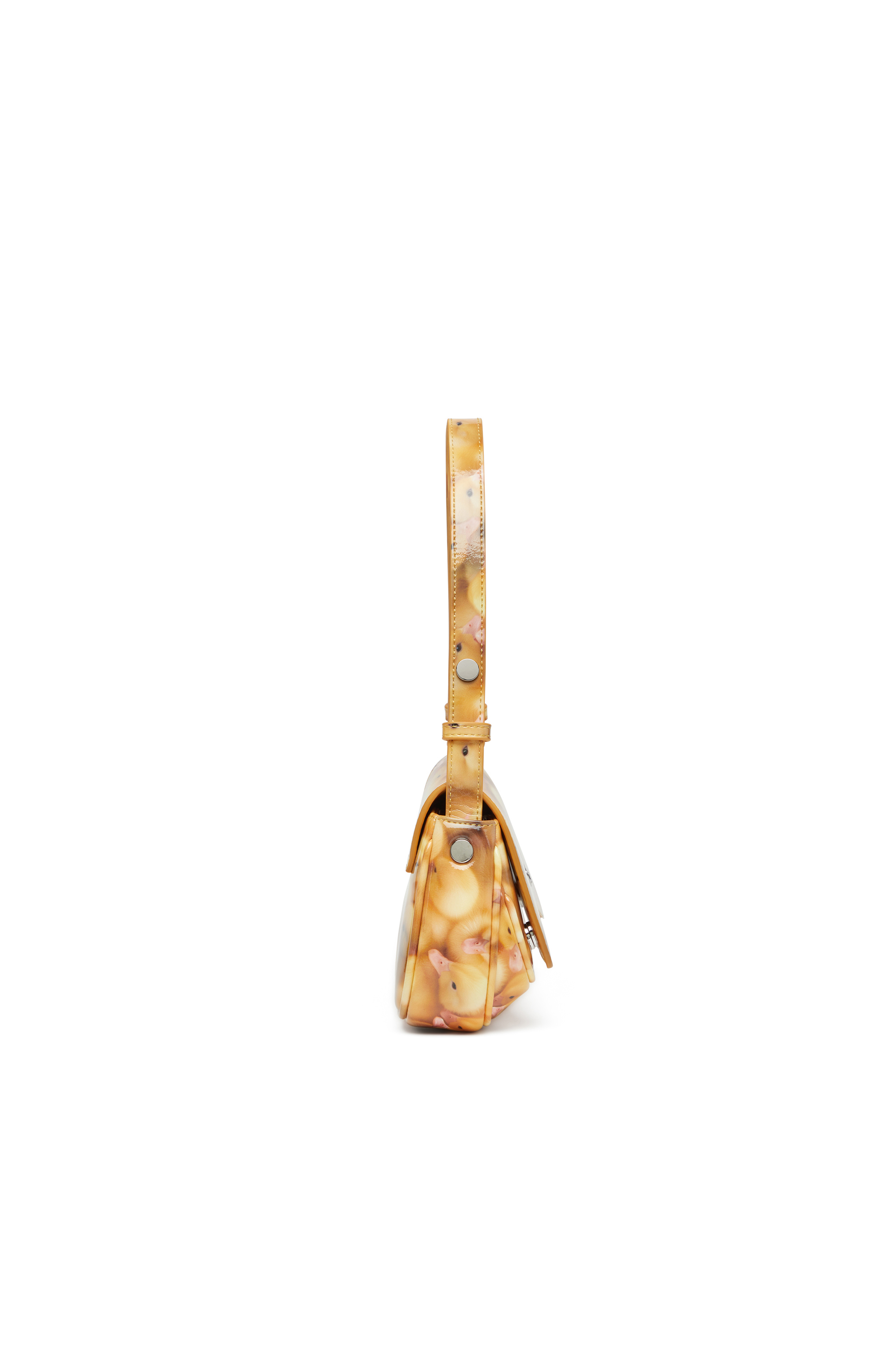 Diesel - PLAY CLUTCH, Female's Play-Glossy clutch with print in イエロー - 3