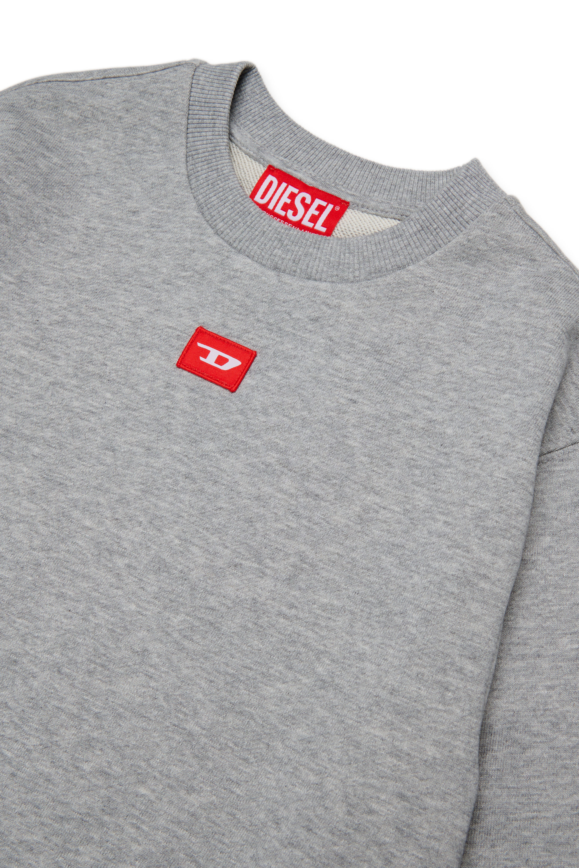 Diesel - SXGIN OVER, Unisex's Sweatshirt small logo patch in グレー - 3