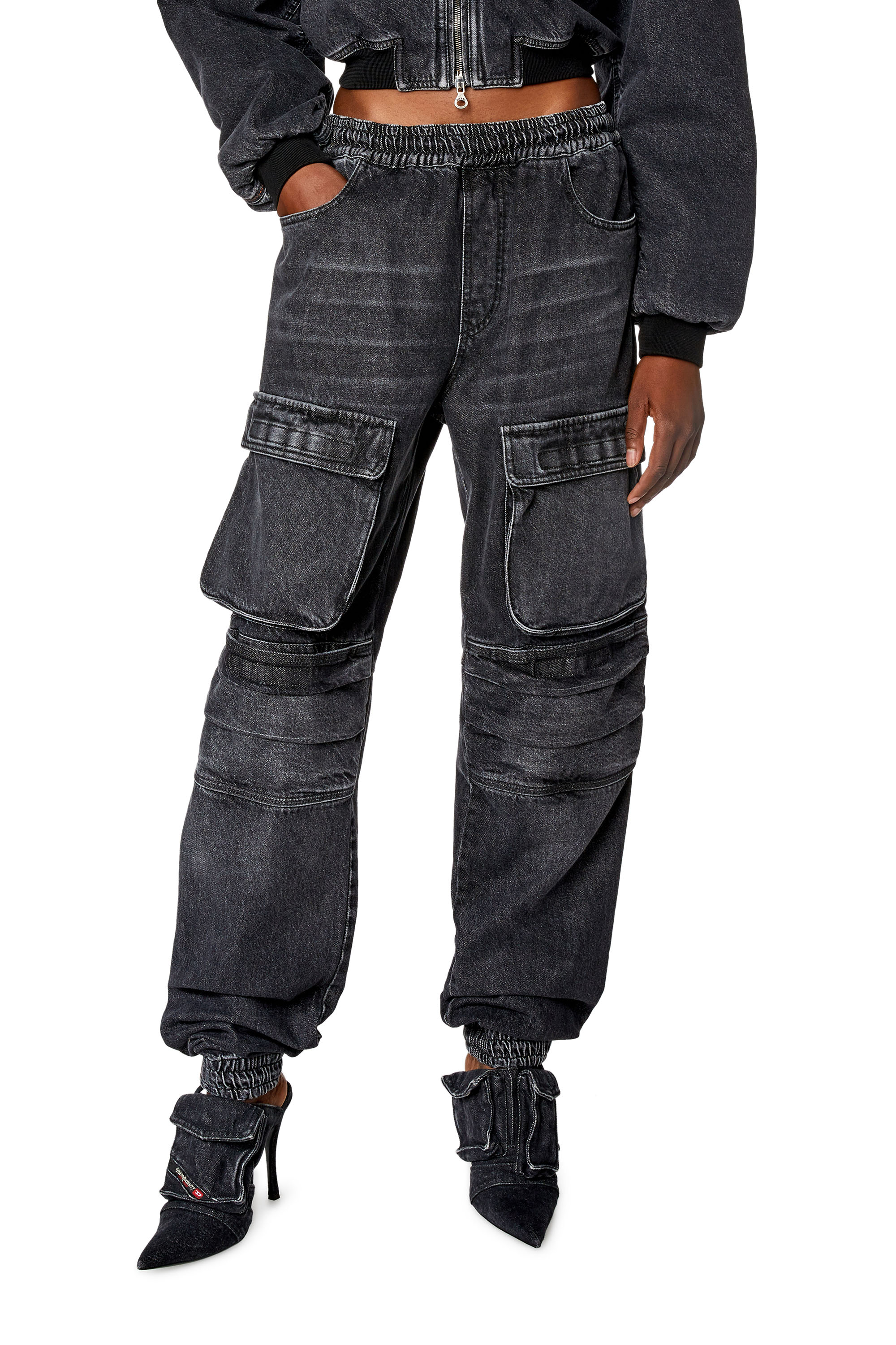 Diesel - Straight Jeans D-Mirt 0HLAA, ブラック/ダークグレー - Image 1
