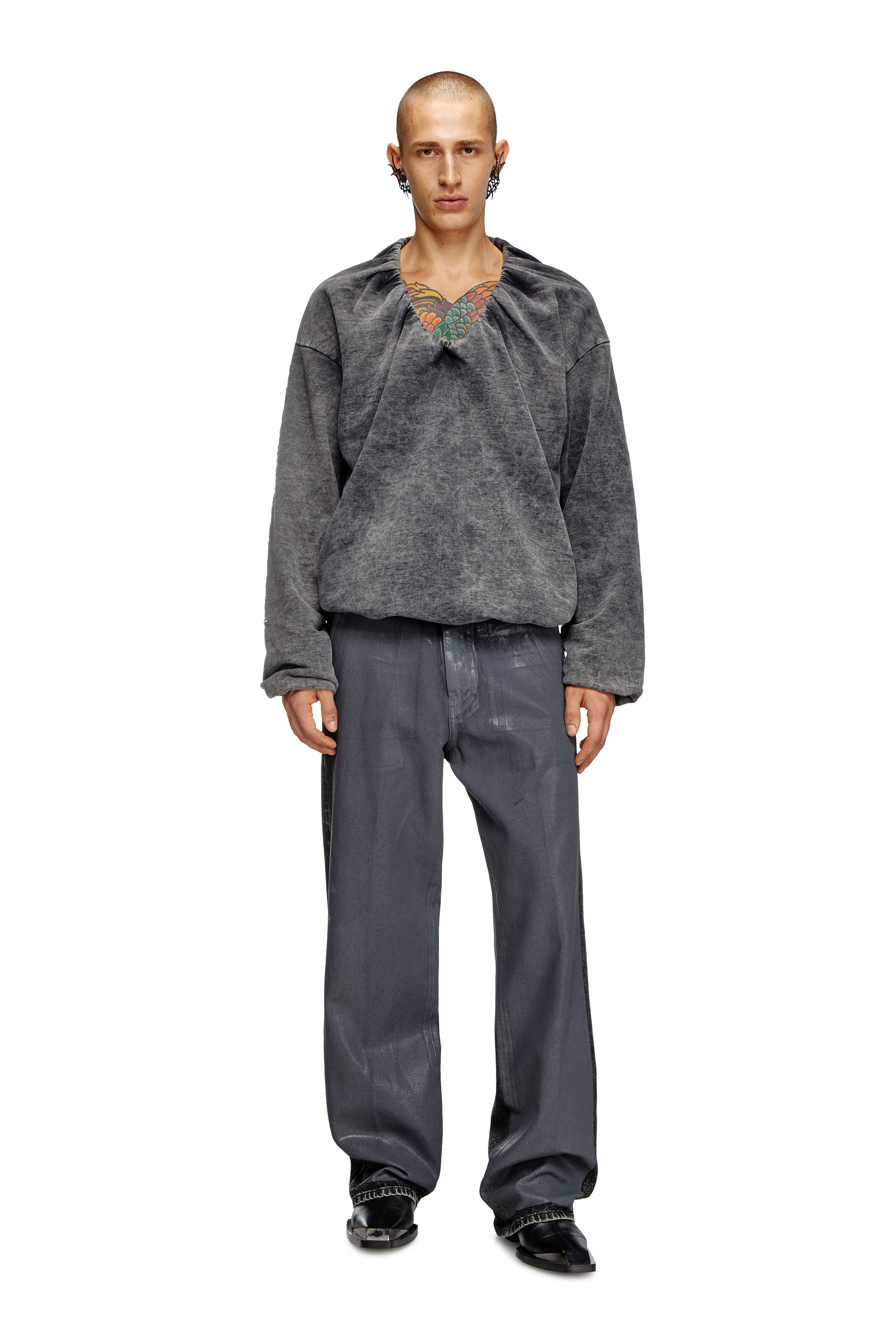 Diesel - Male's Regular Jeans D-Phant-chino 007AP, グレー - 2
