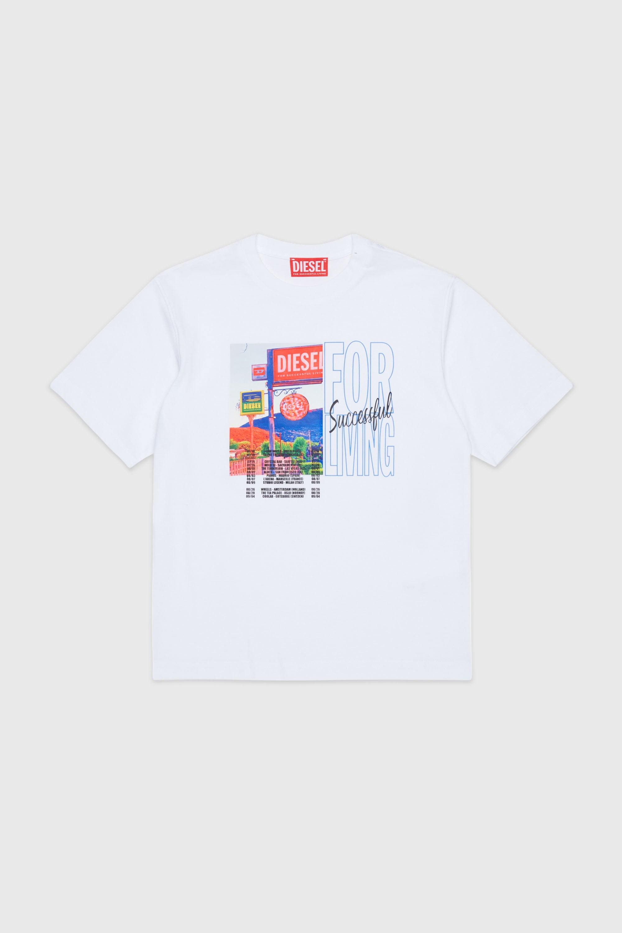 Diesel - TFOR OVER, Male's Tシャツ in ホワイト - 1