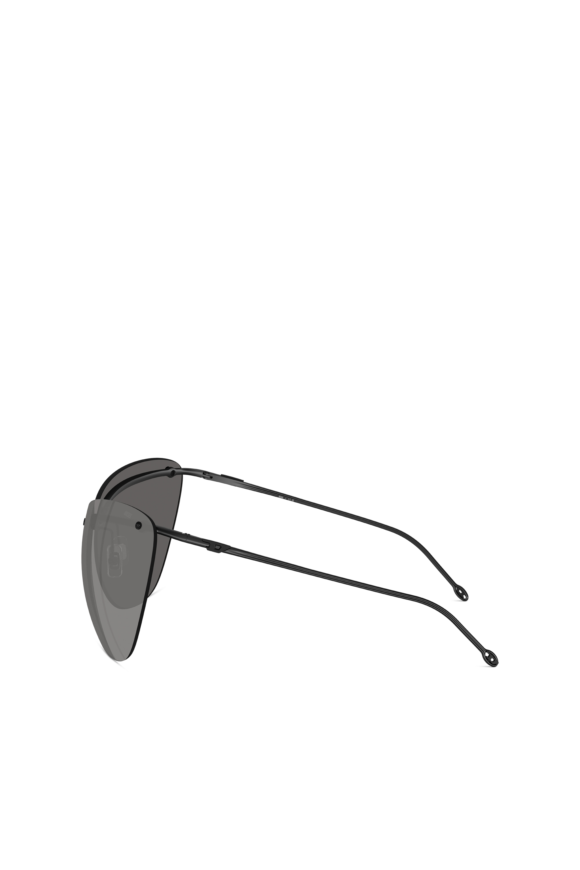 Diesel - 0DL1007, Unisex's Wraparound shape sunglasses in グレー - 3
