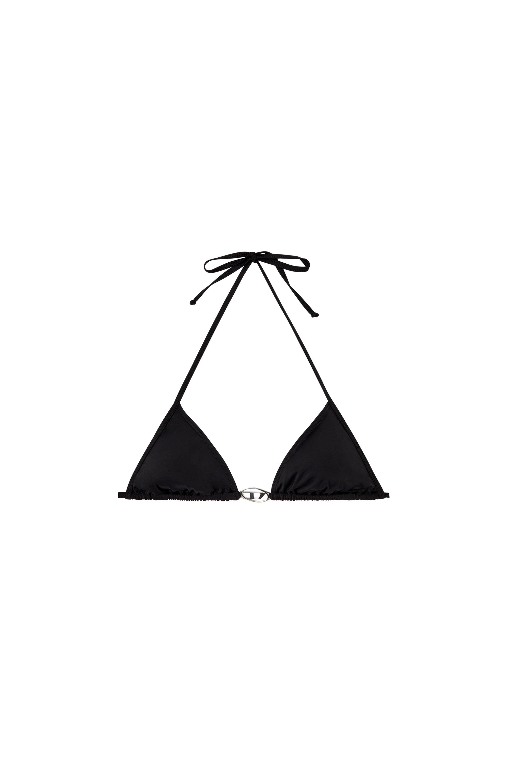 Diesel - SEES-T-DNM, Female's Triangle bikini top in ブラック - 4