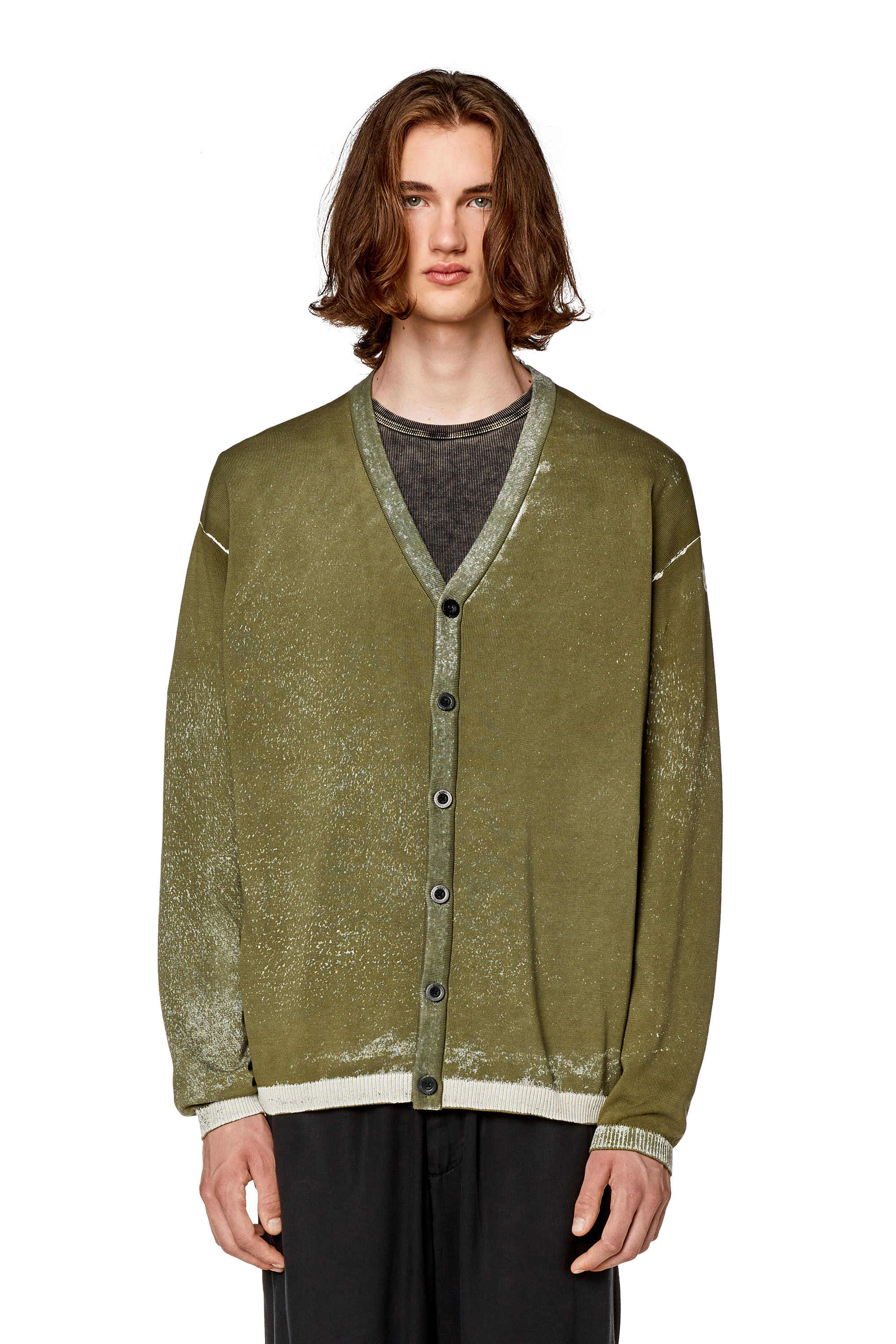 Diesel - K-LARENCE-CARDIGAN-B, ミリタリーグリーン - Image 6