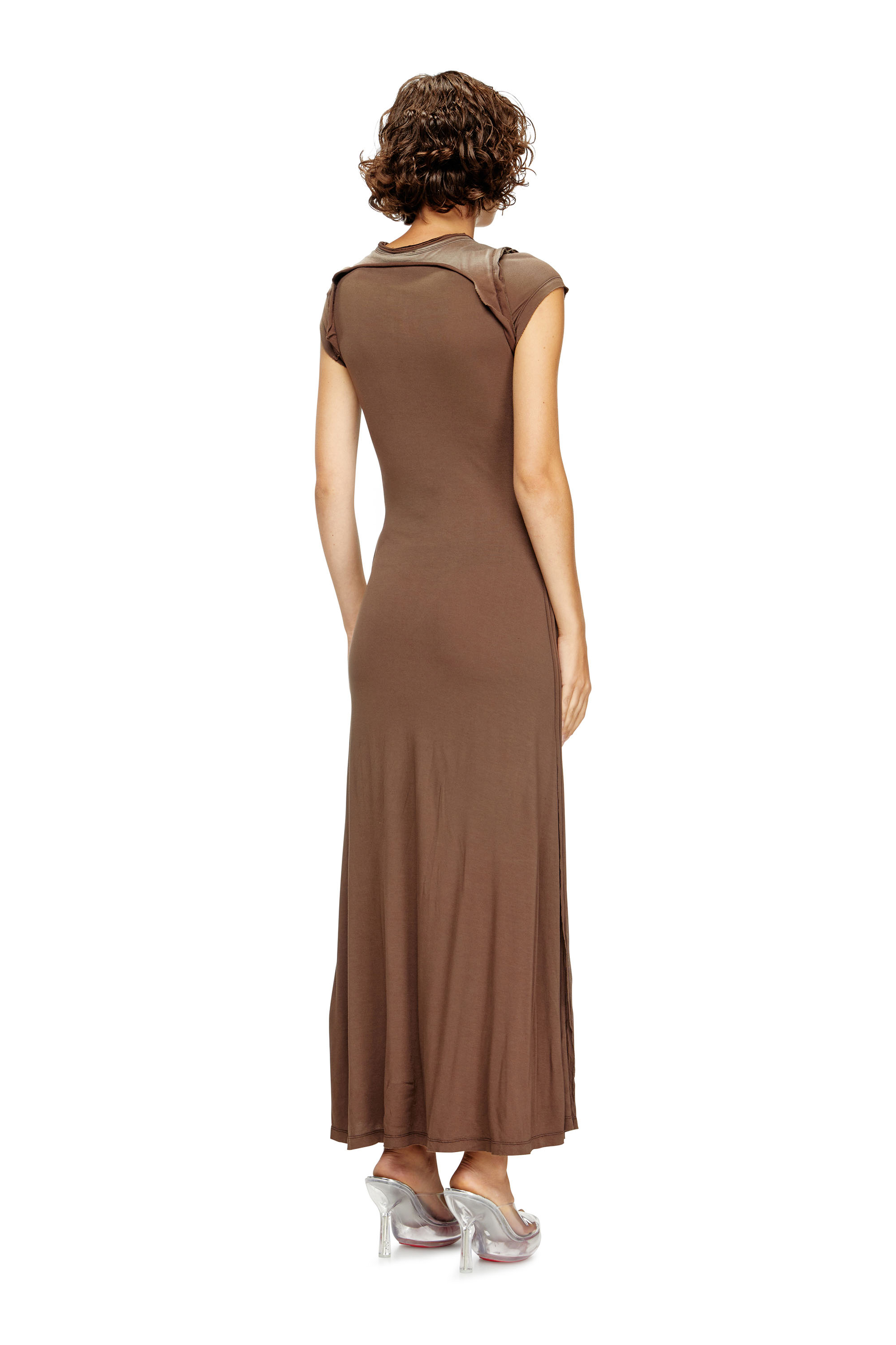 Diesel - D-JARY, Female's カットソードレス in ブラウン - 4