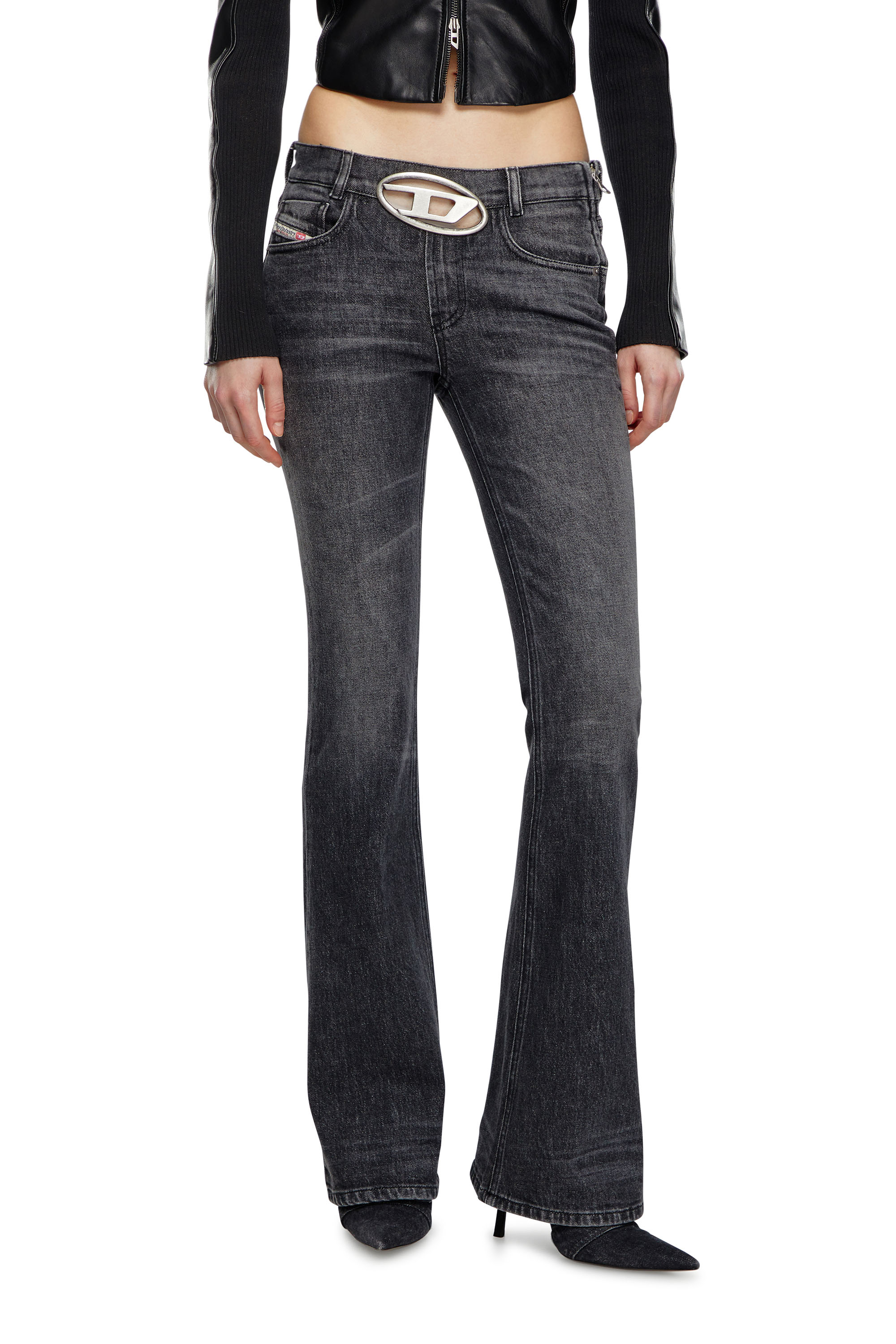 Diesel - Bootcut and Flare Jeans 1969 D-Ebbey 0CKAH, ブラック/ダークグレー - Image 1