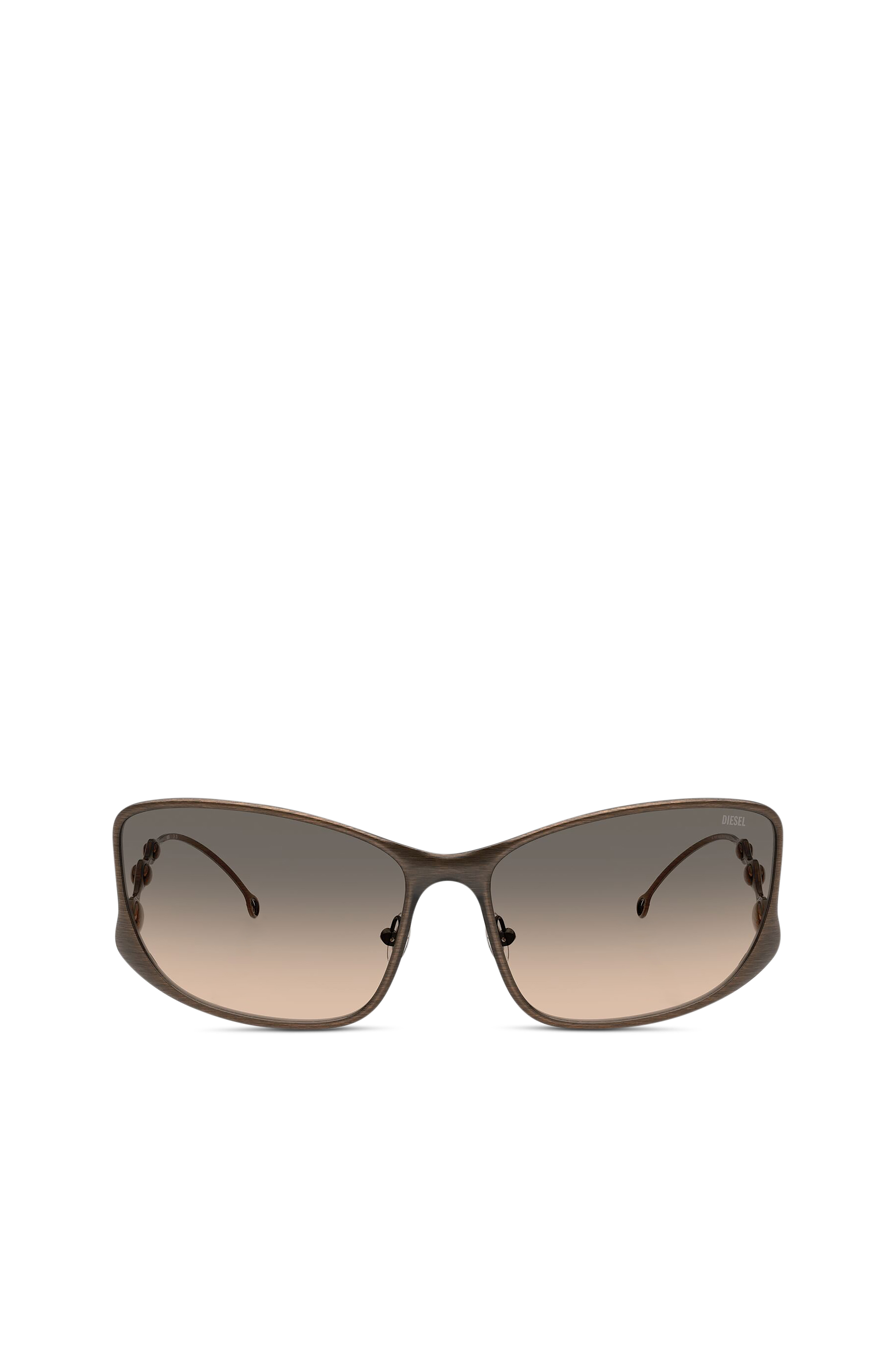 Diesel - 0DL1013, Unisex's Rectangle sunglasses in ブラウン - 1