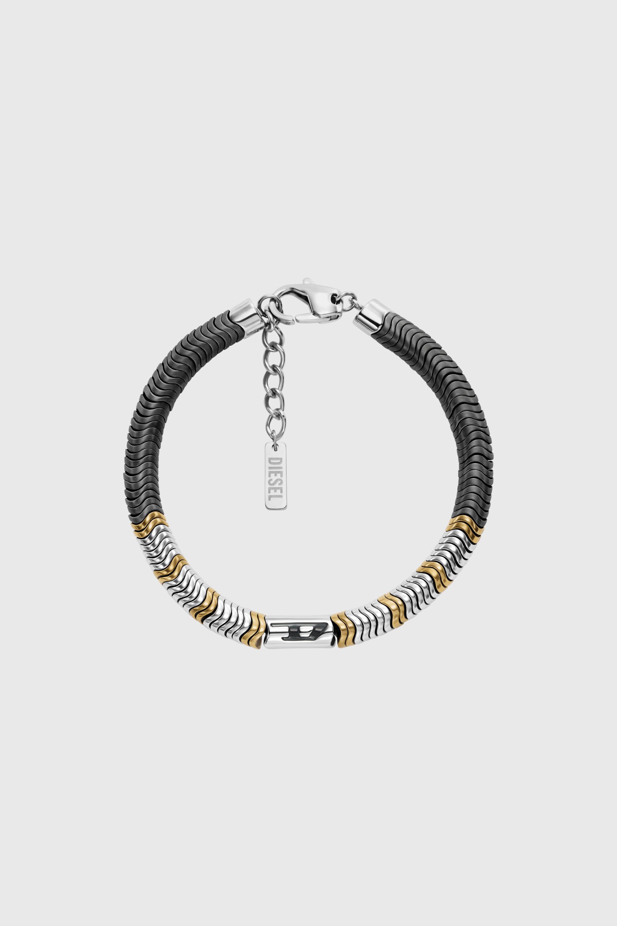 Diesel - DX1573931 JEWEL, Unisex's ブレスレット in シルバー/ブラック - 1