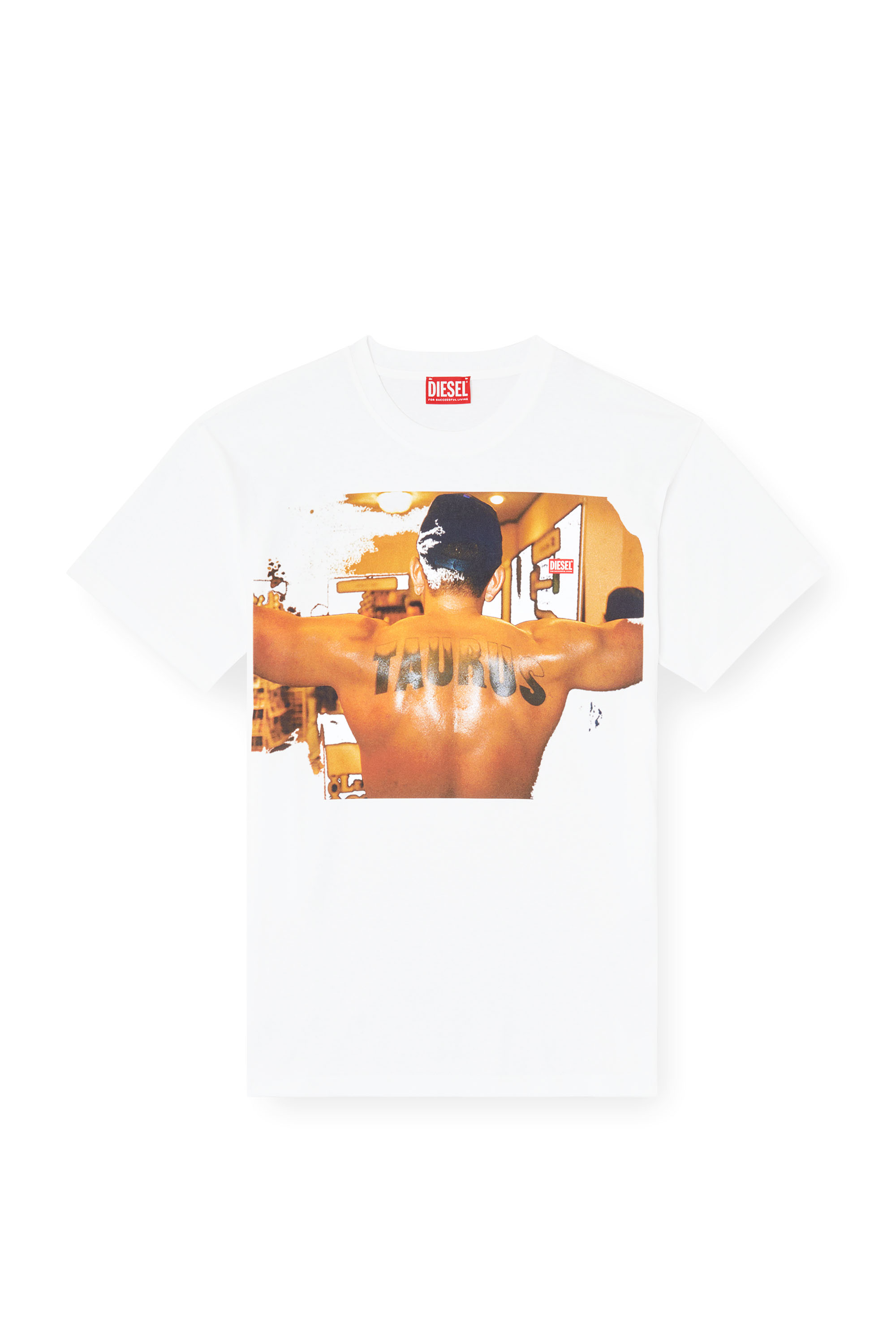 Diesel - PR-T-NORM-TOM25-1, Unisex's T-shirt with graphic print in ホワイト - 2