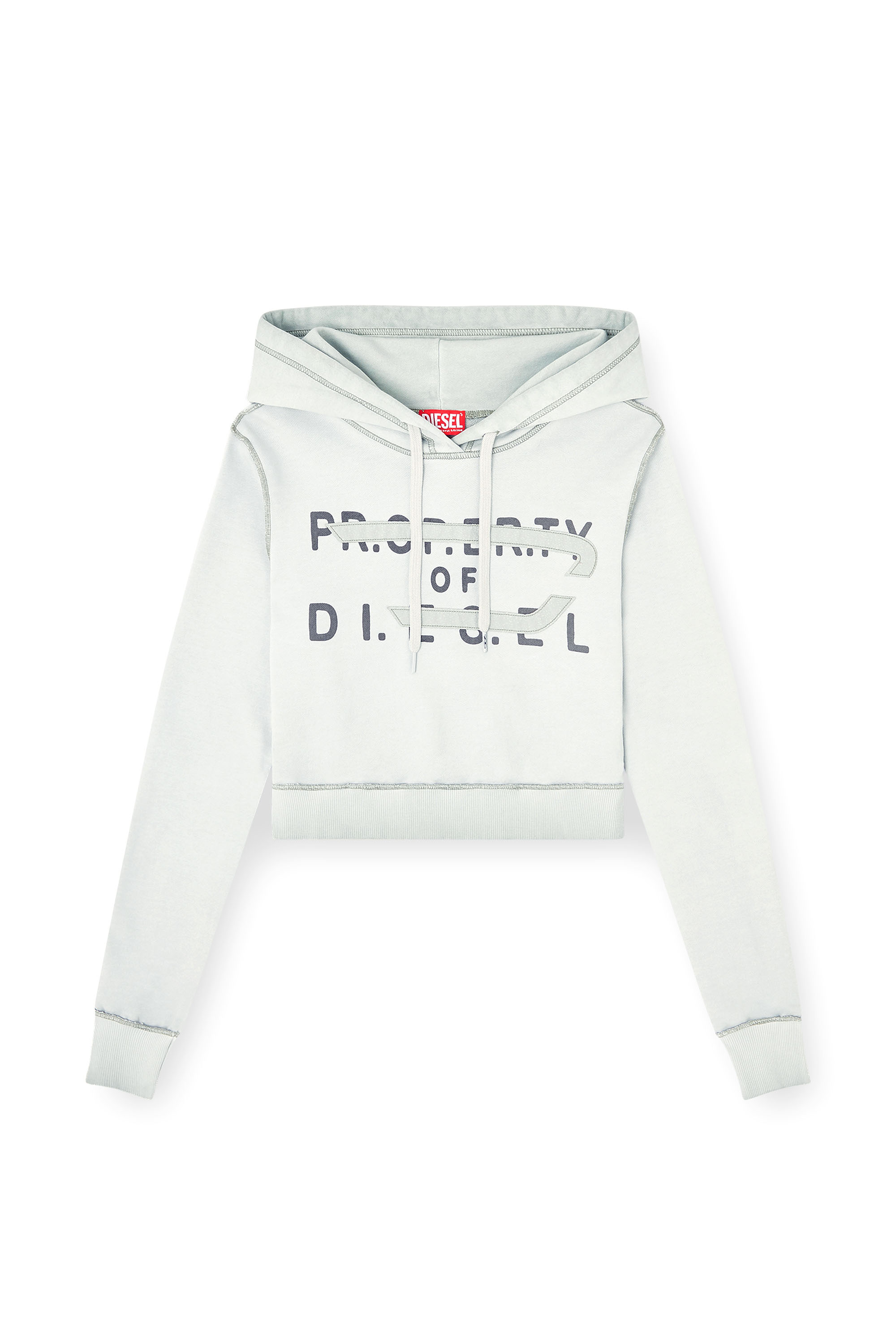 Diesel - F-SLIMMY-HOOD-S1, Female's プルオーバーパーカー in アジュール - 3