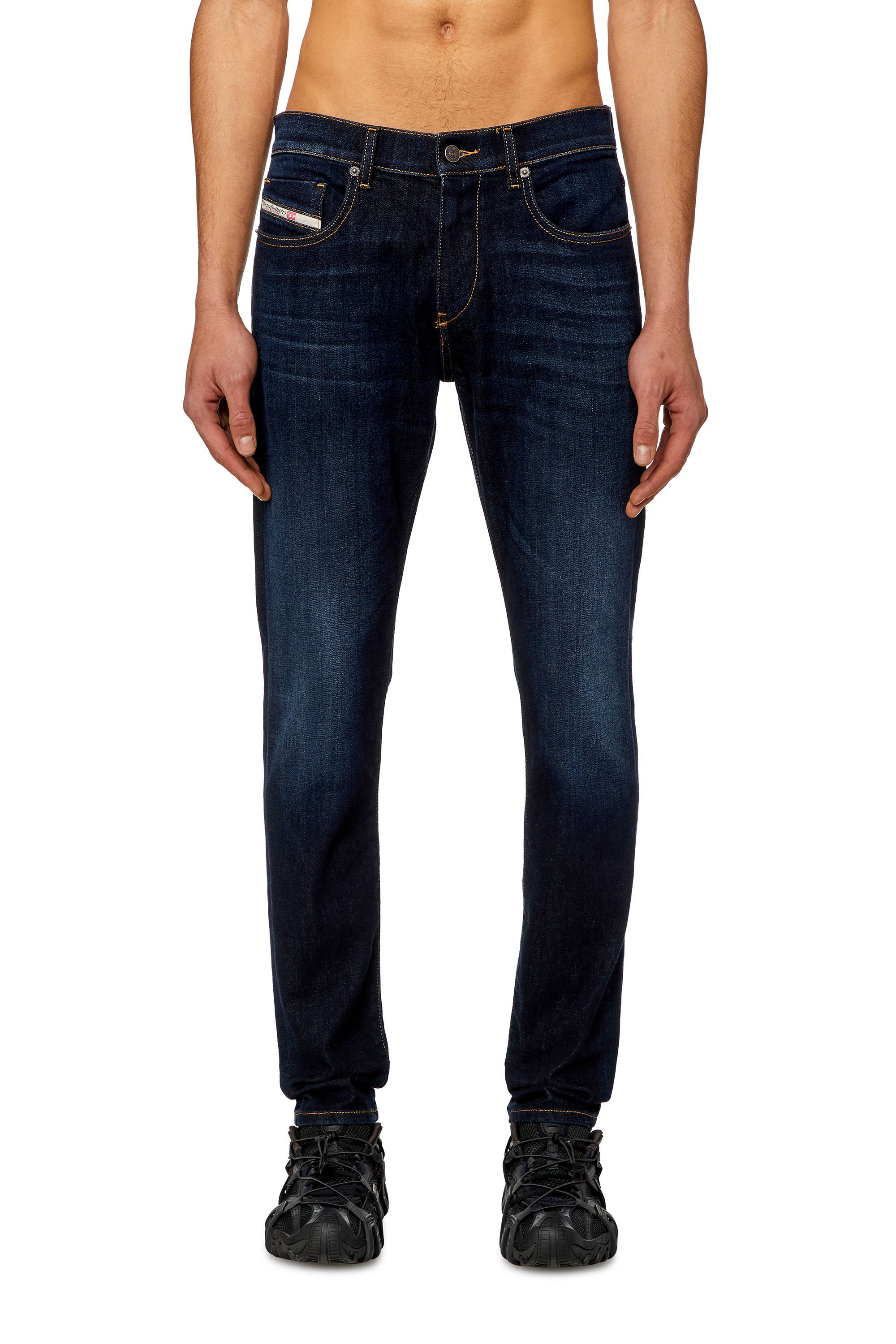 Diesel - Male's Slim Jeans 2019 D-Strukt 009ZS, ダークブルー - 2