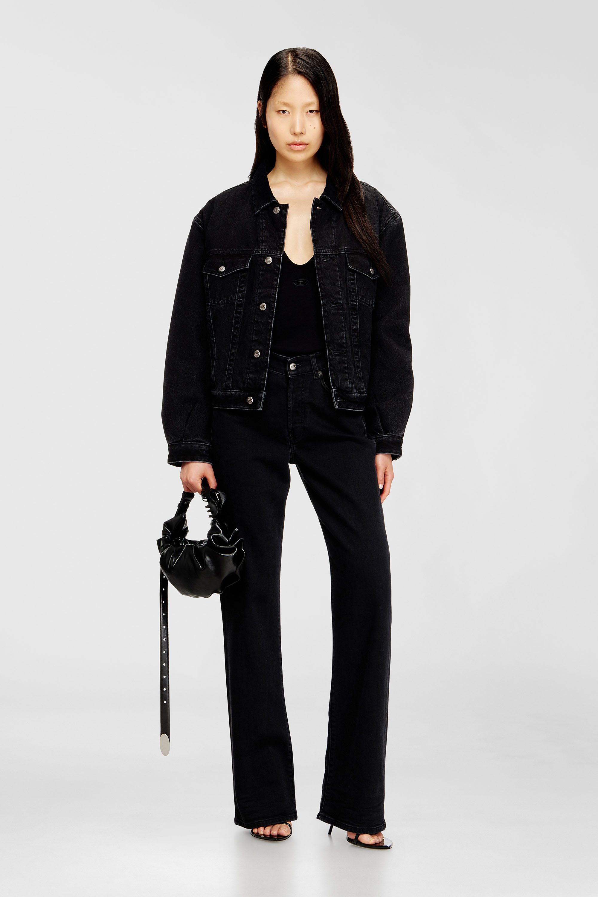Diesel - D-RANGER-T, Unisex's デニムジャケット in ブラック - 2