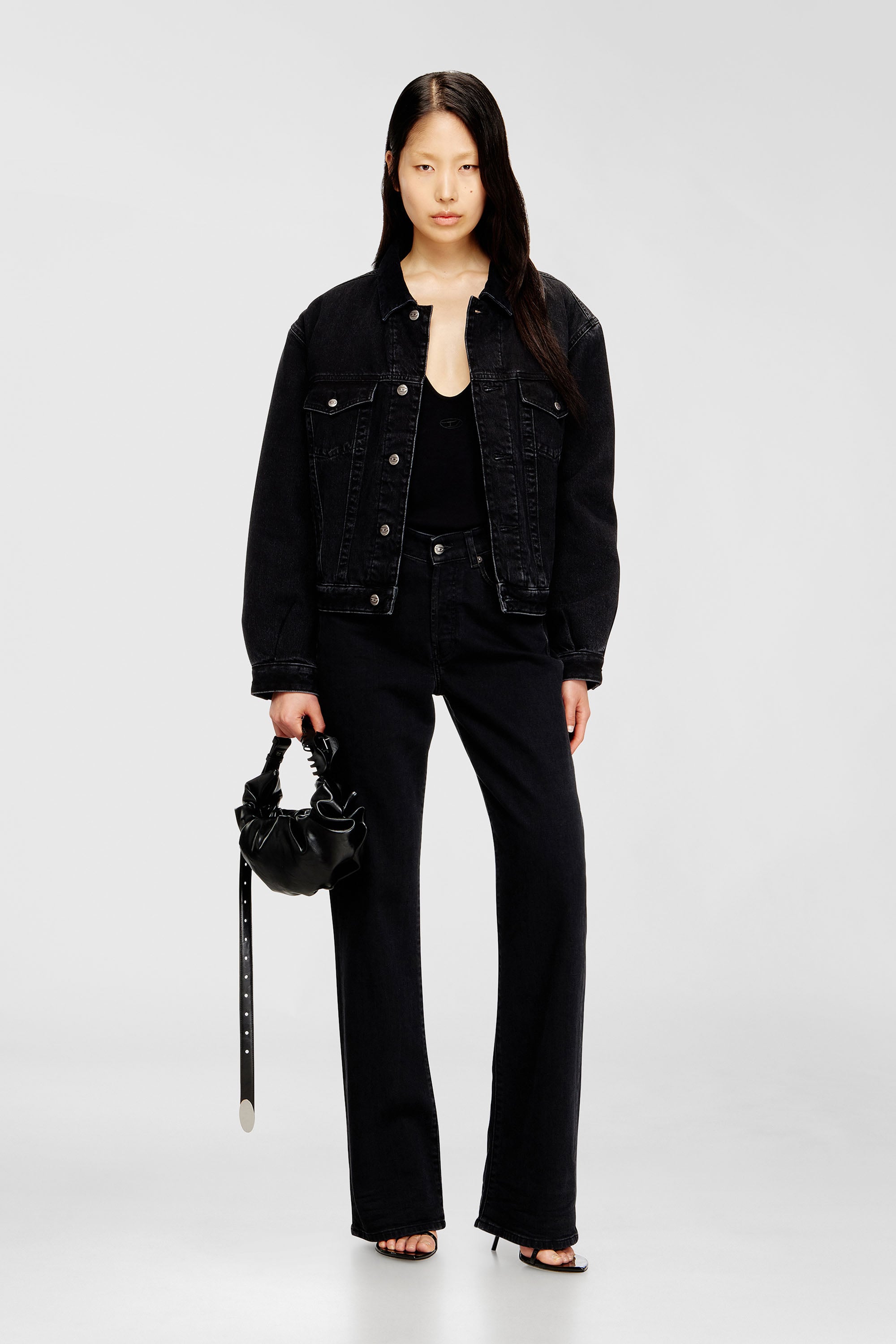 Diesel - D-RANGER-T, Unisex's デニムジャケット in ブラック - 7