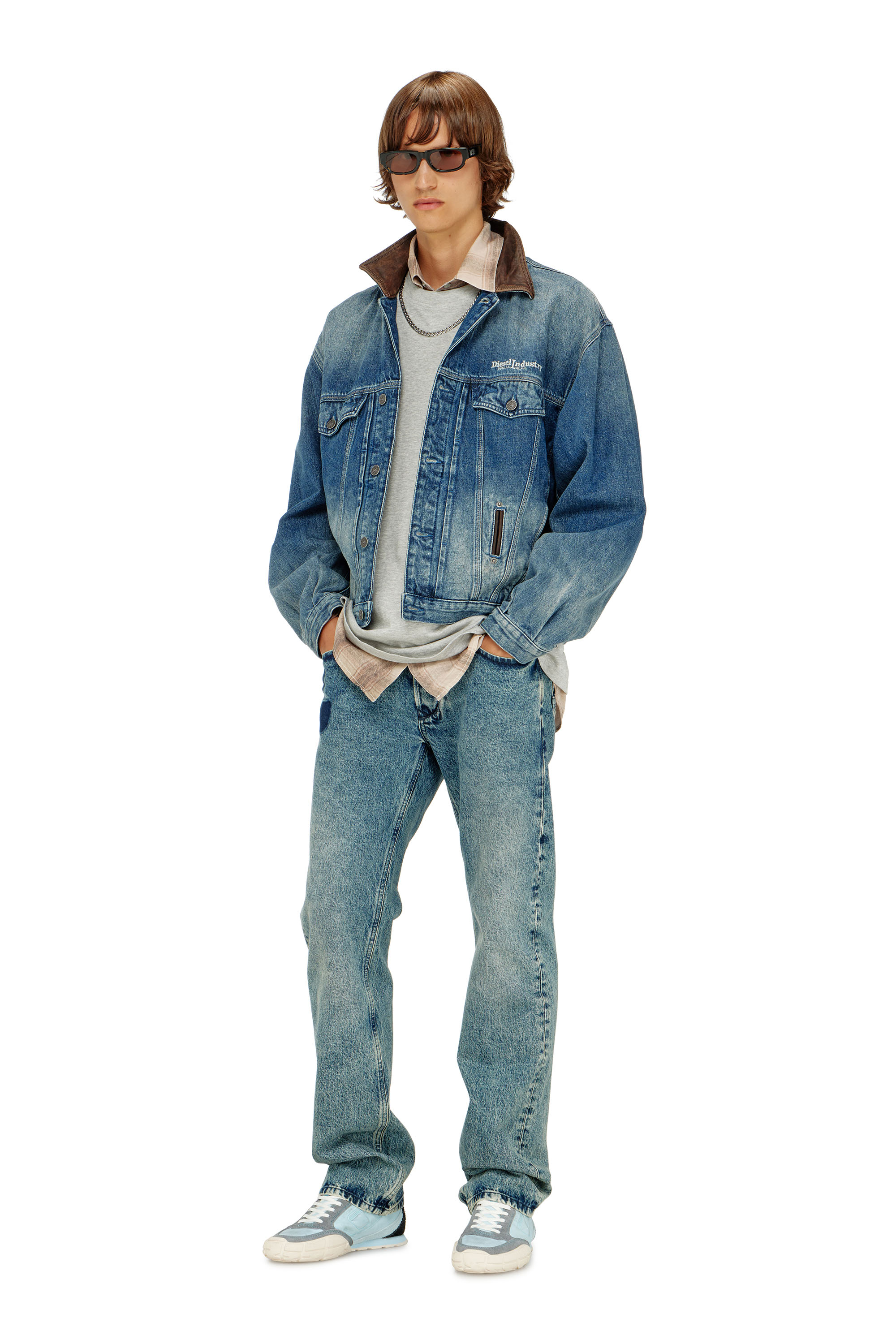 Diesel - T-BOXT-BISK, Male's Tシャツ in ライトグレー - 2