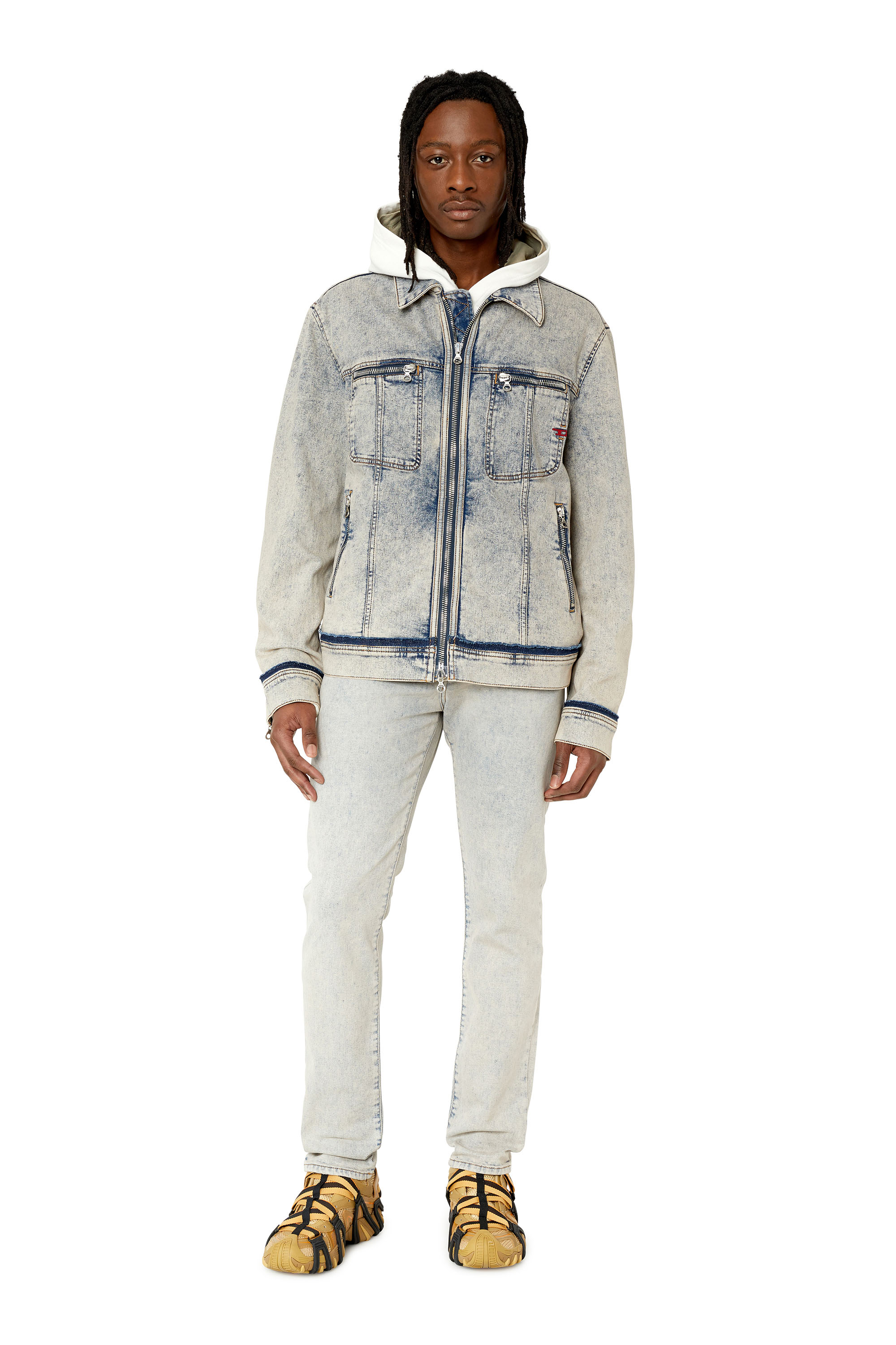 Diesel - Slim Jeans 2019 D-Strukt 09F12, ミディアムブルー - Image 4