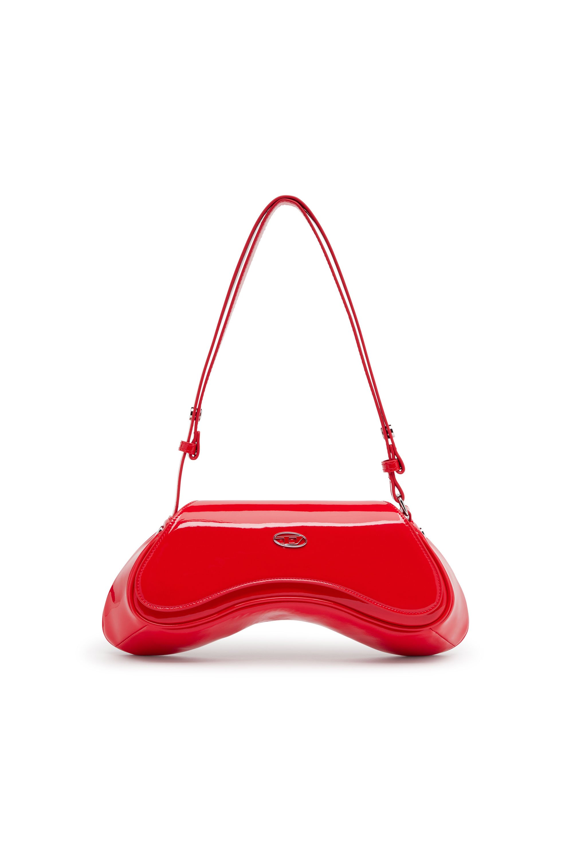 Diesel - PLAY CROSSBODY, Female's Play-Glossy crossbody bag in レッド - 2