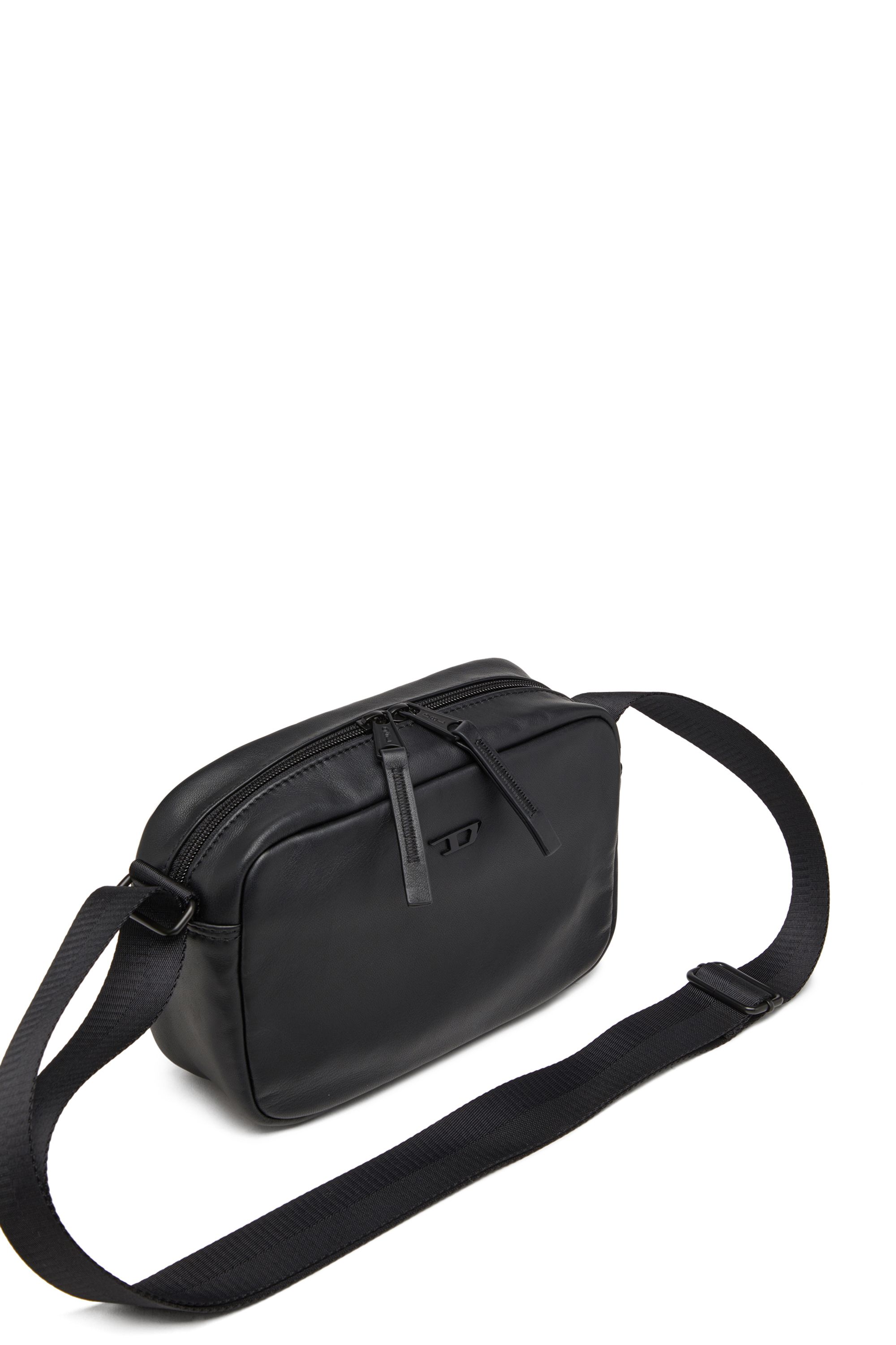 Diesel - RAVE CAMERA BAG X, Male's Rave-Camera bag in nappa leather in ブラック - 5