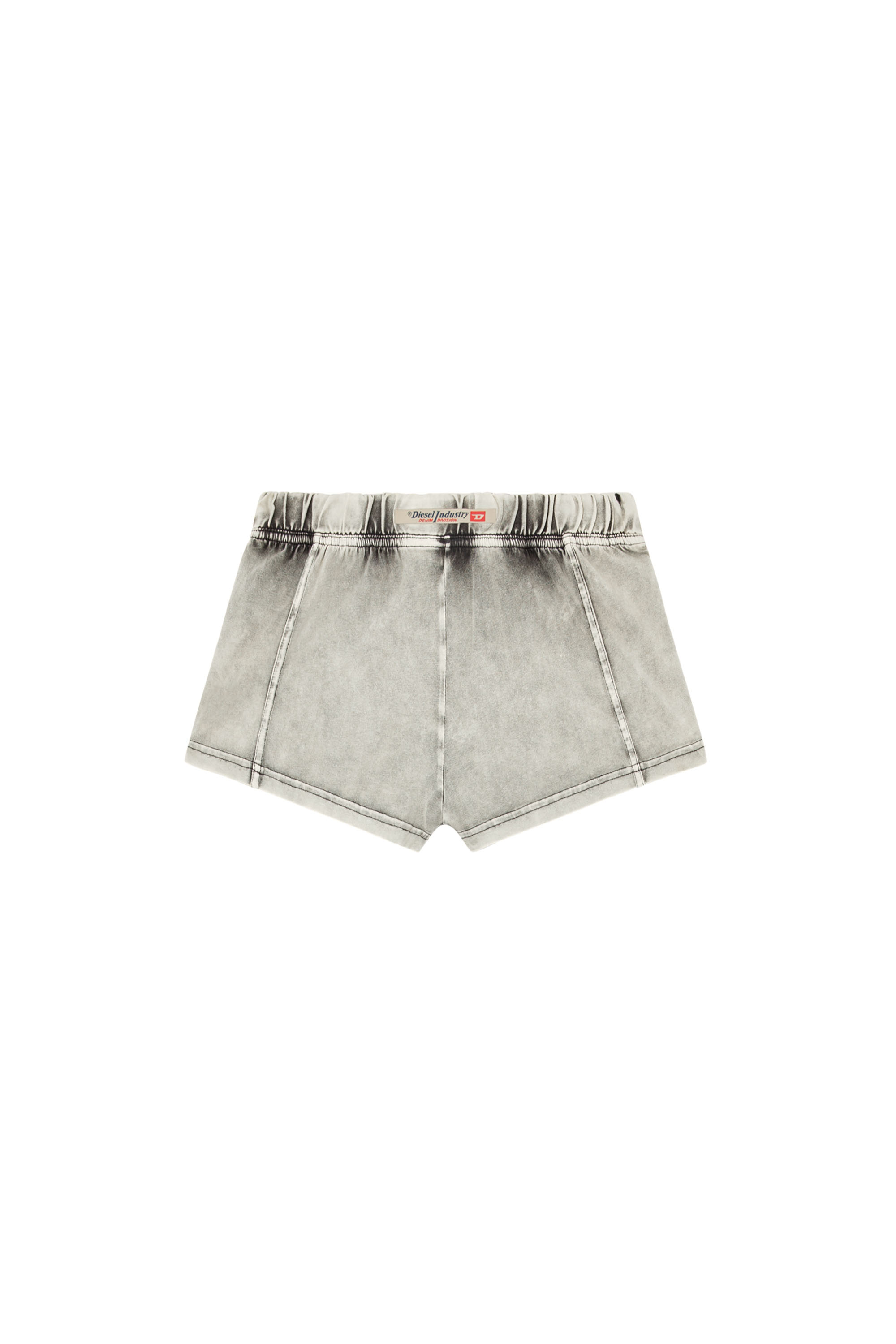 Diesel - MAELA-DNM, Female's Shorts in denim-effect jersey in グレー - 4