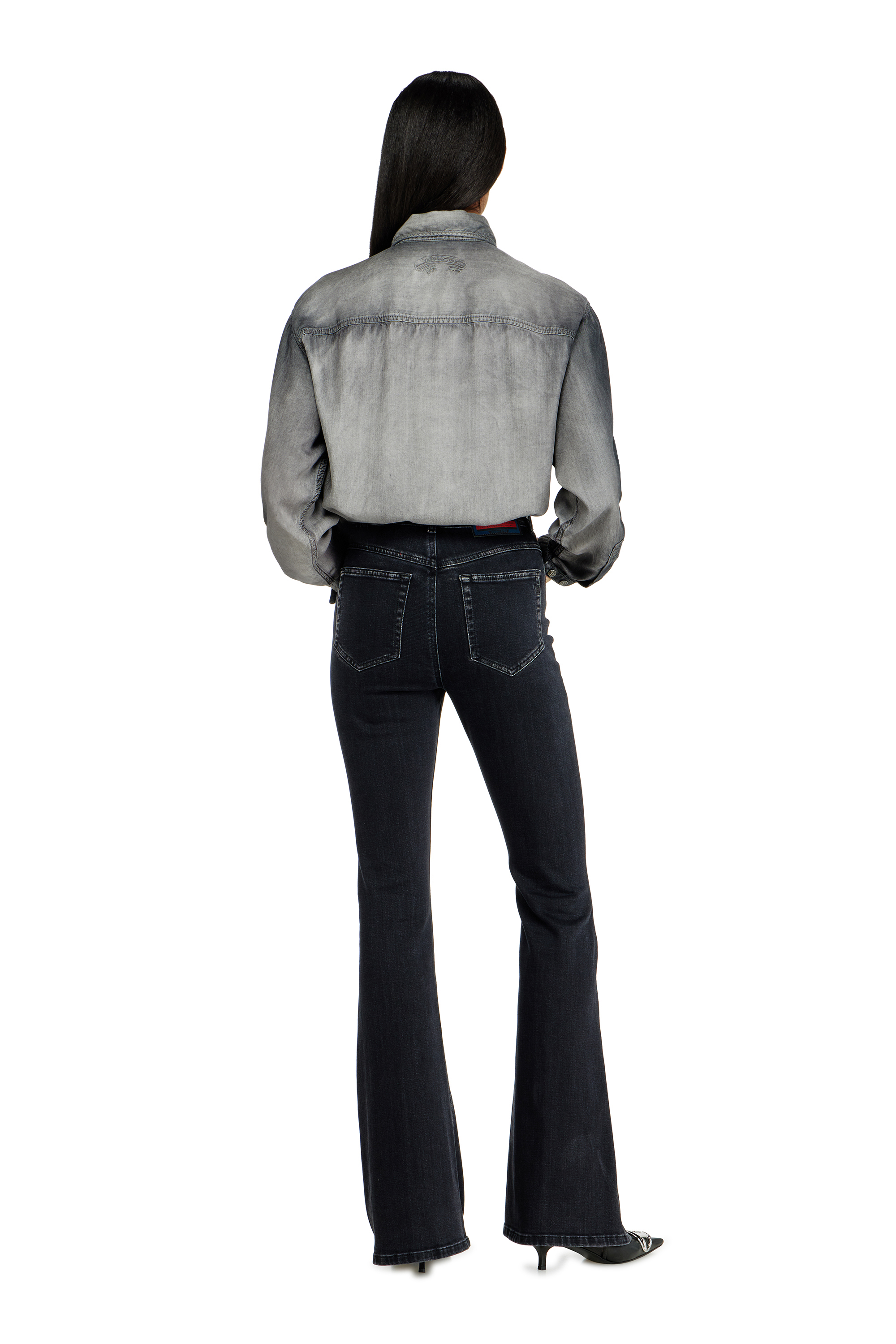 Diesel - Female's Bootcut Jeans 1973 D-Partt 09P75, ブラック/ダークグレー - 3