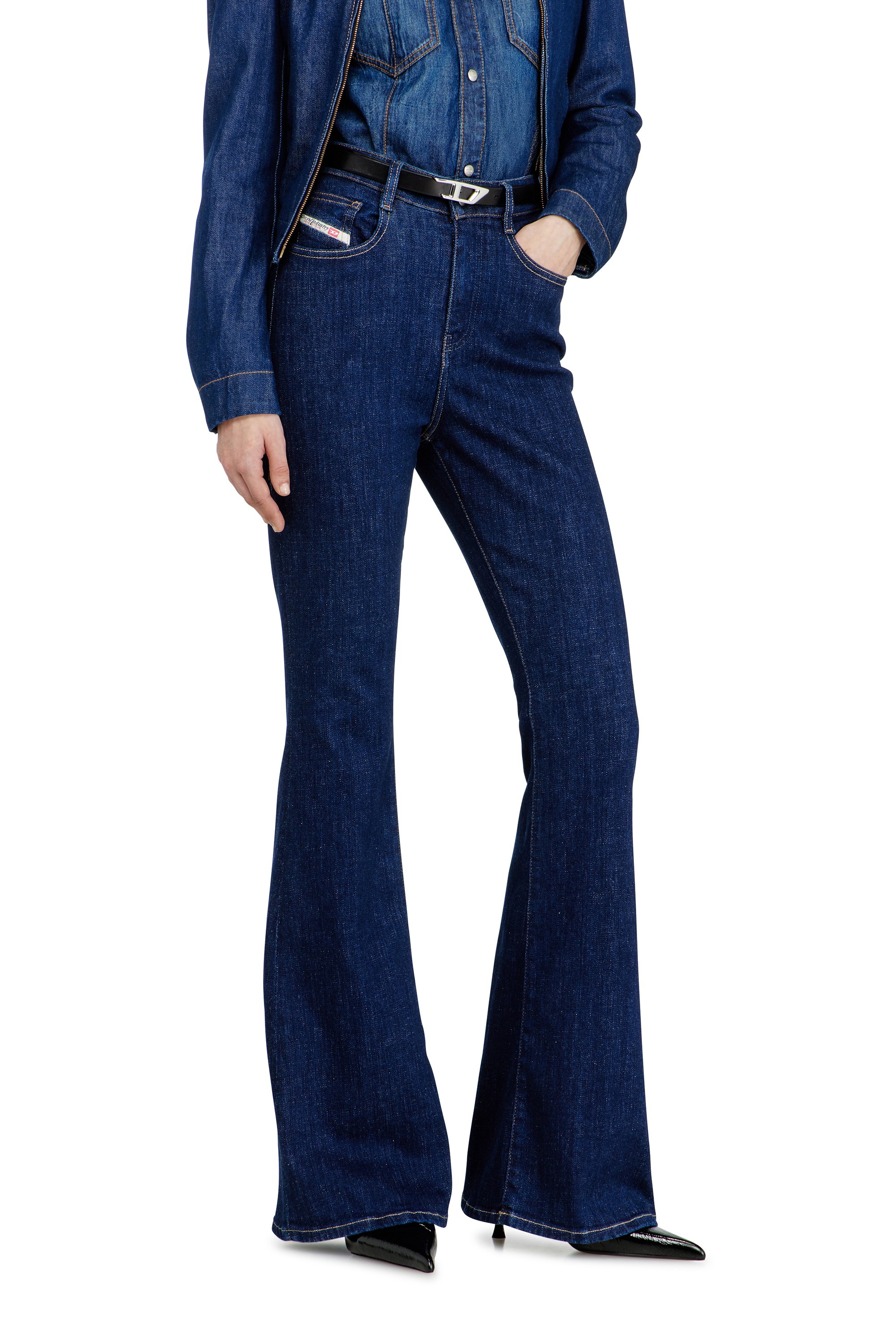 Diesel - Female's Bootcut Jeans 1973 D-Partt 09Q03, ダークブルー - 7
