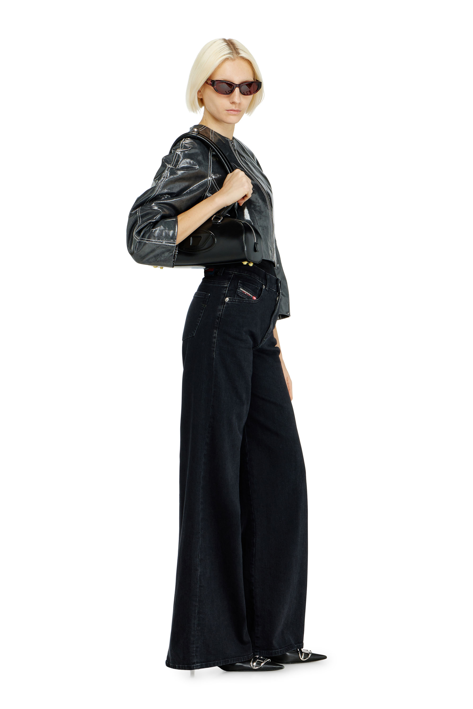 Diesel - Female's Flare Jeans 1978 D-Akemi 09N89, ブラック/ダークグレー - 2