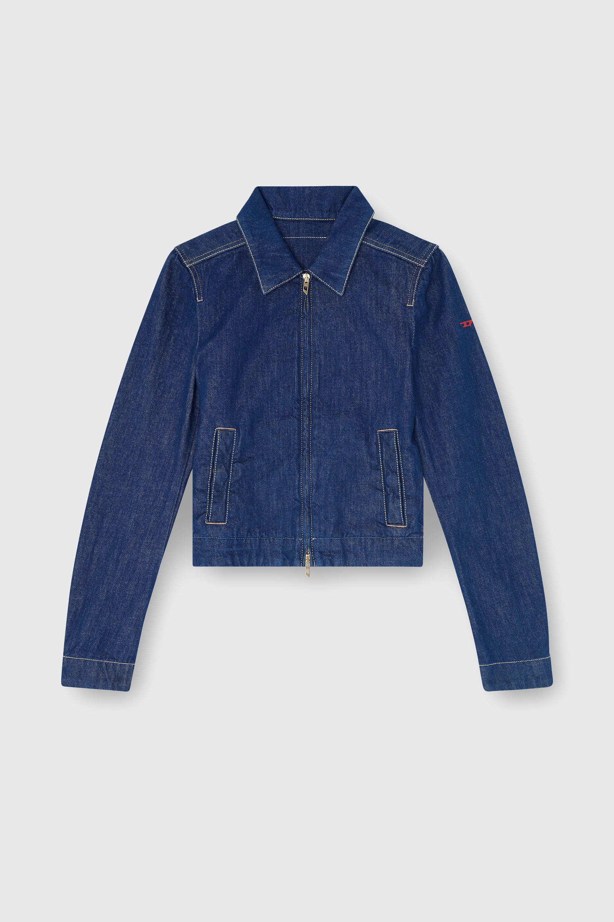 Diesel - DE-CORB, Female's デニムジャケット in ダークブルー - 2