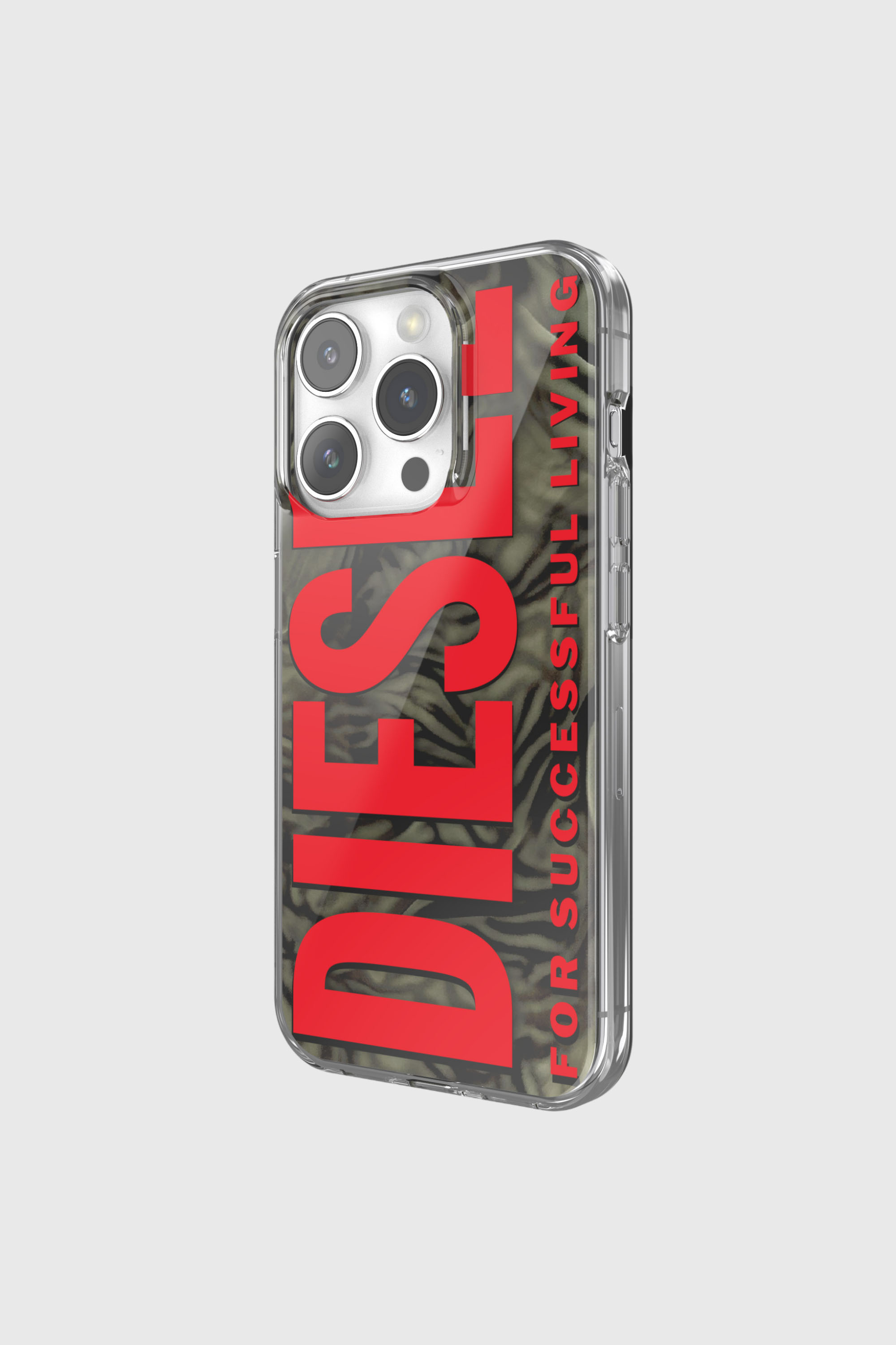 Diesel - 60048 AOP CASE, Unisex's iPhone 15 Pro in レッド/グリーン - 3