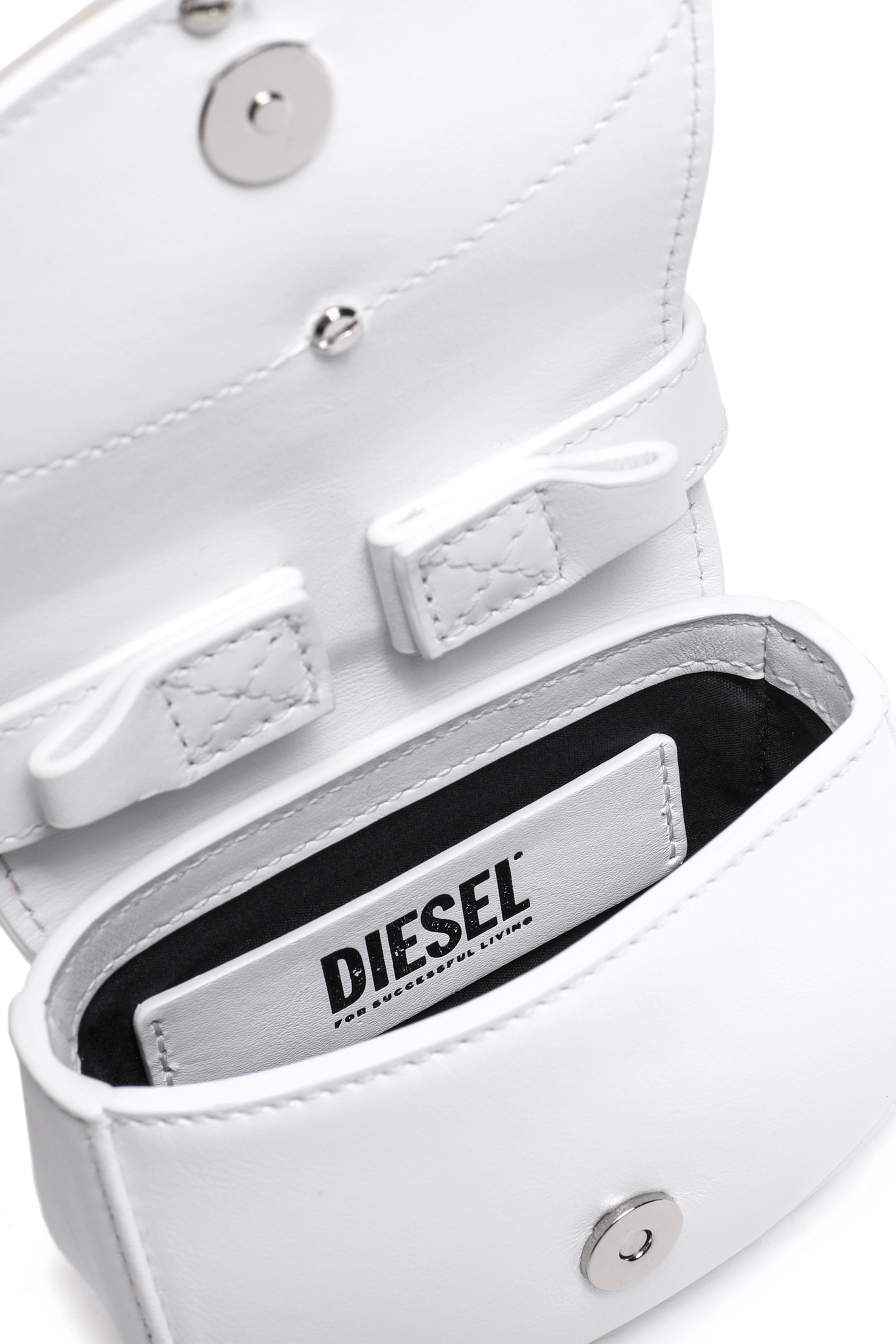 Diesel - 1DR XS, Female's カウレザーショルダーバッグXS in ホワイト - 5