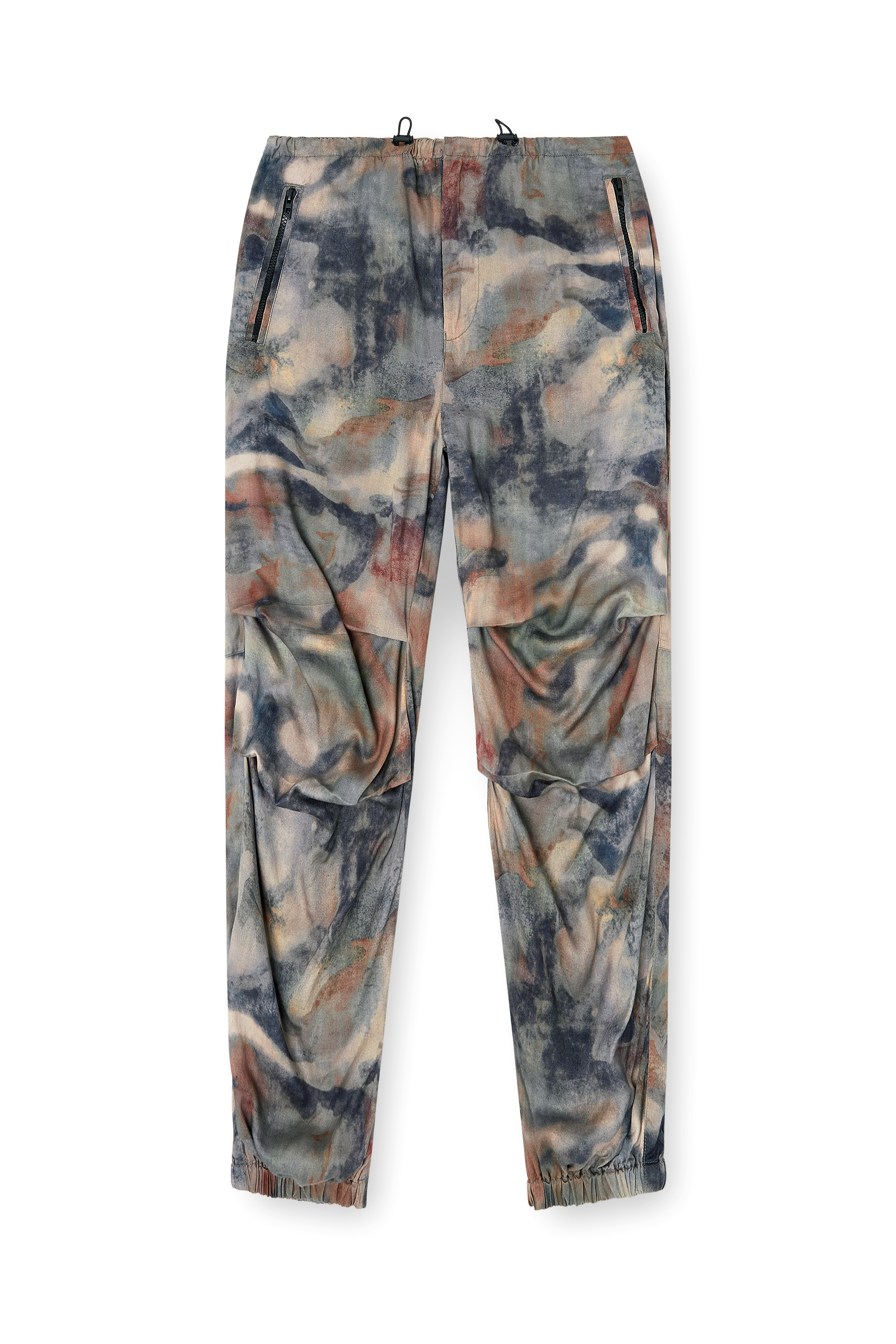 Diesel - P-STITCH-TKBZ, Male's Cargo pants in printed fabric in ミリタリーグリーン - 3
