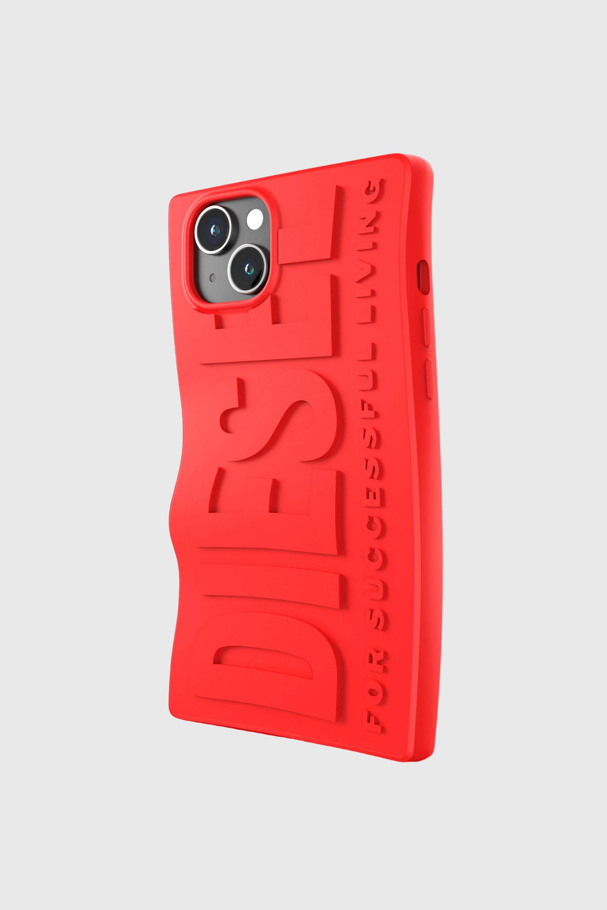 Diesel - 54118 MOULDED CASE, Unisex's iPhone 15 Plus シリコンケース in レッド - 3