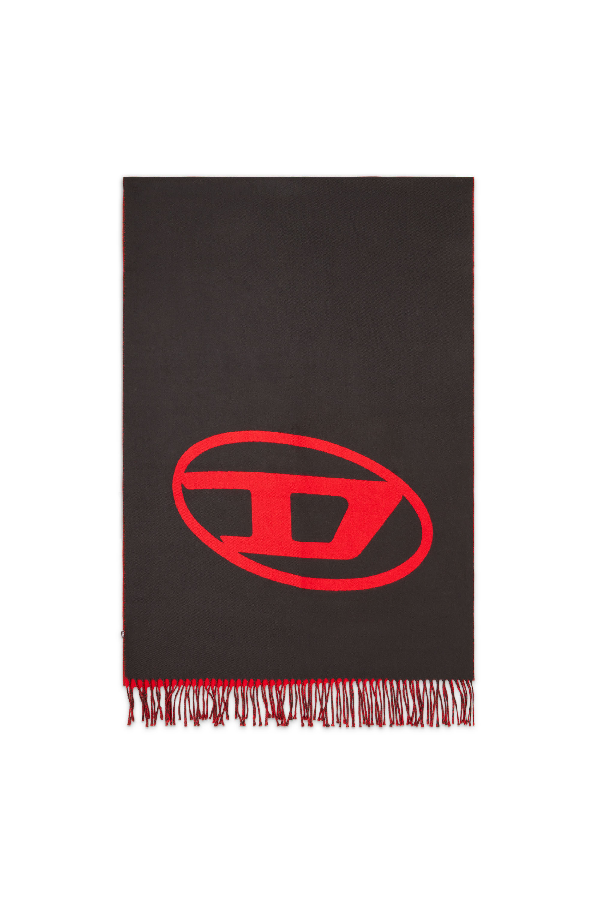Diesel - S-TEVIE, Male's Reversible two tone wool scarf in ブラック - 1