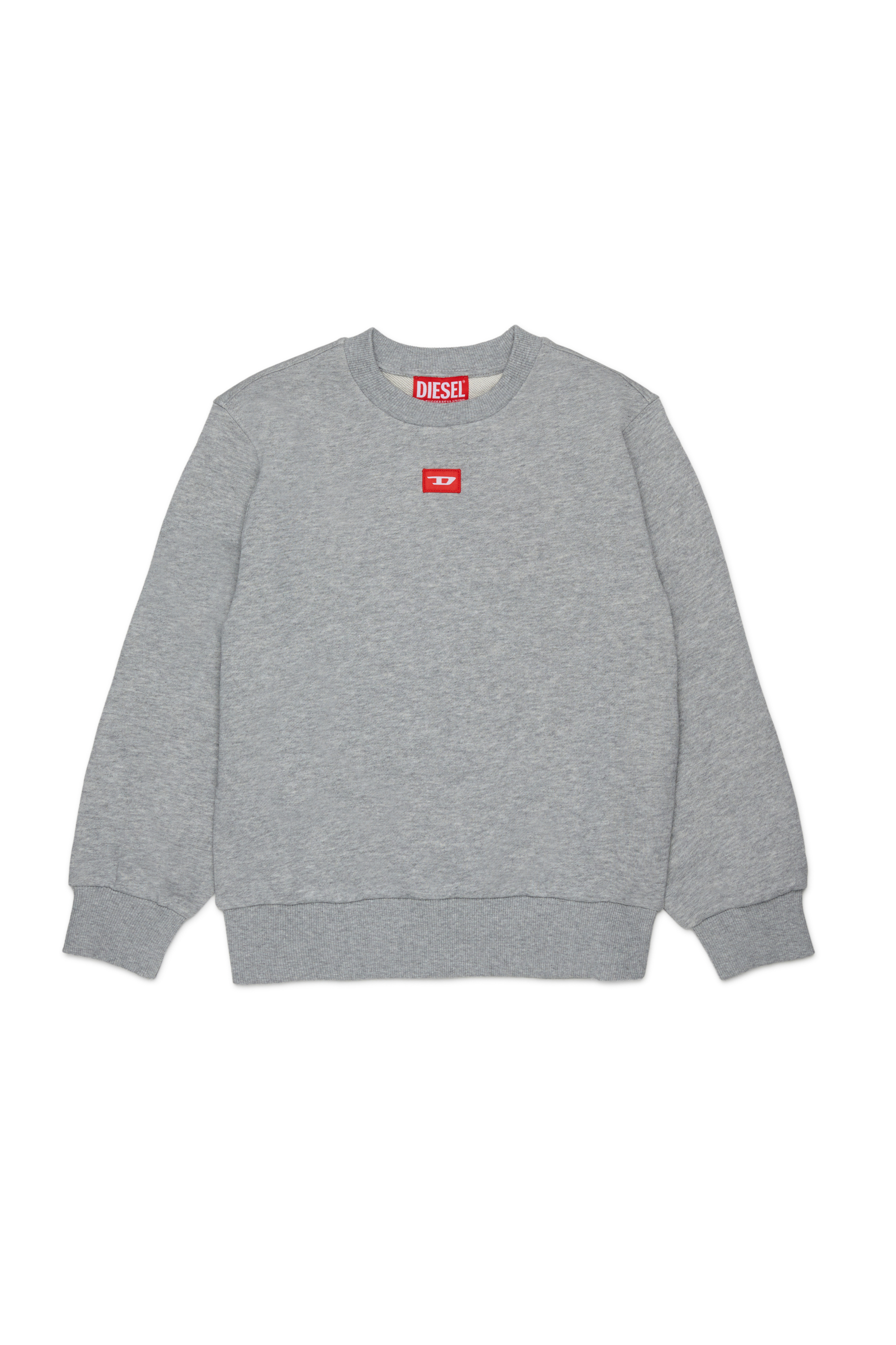 Diesel - SXGIN OVER, Unisex's Sweatshirt small logo patch in グレー - 1