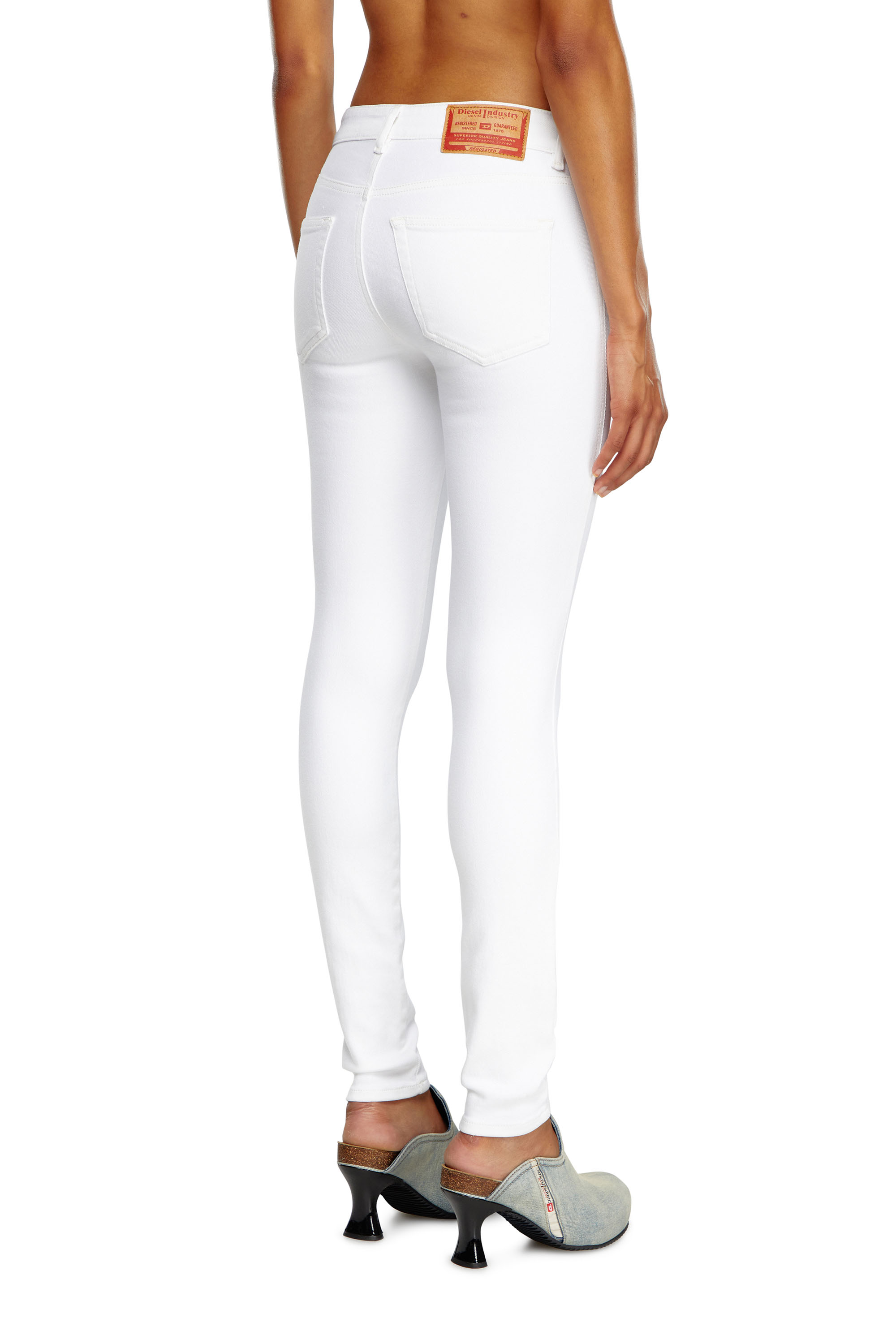 Diesel - Female's Skinny Jeans 2017 Slandy 09F90, ホワイト - 4