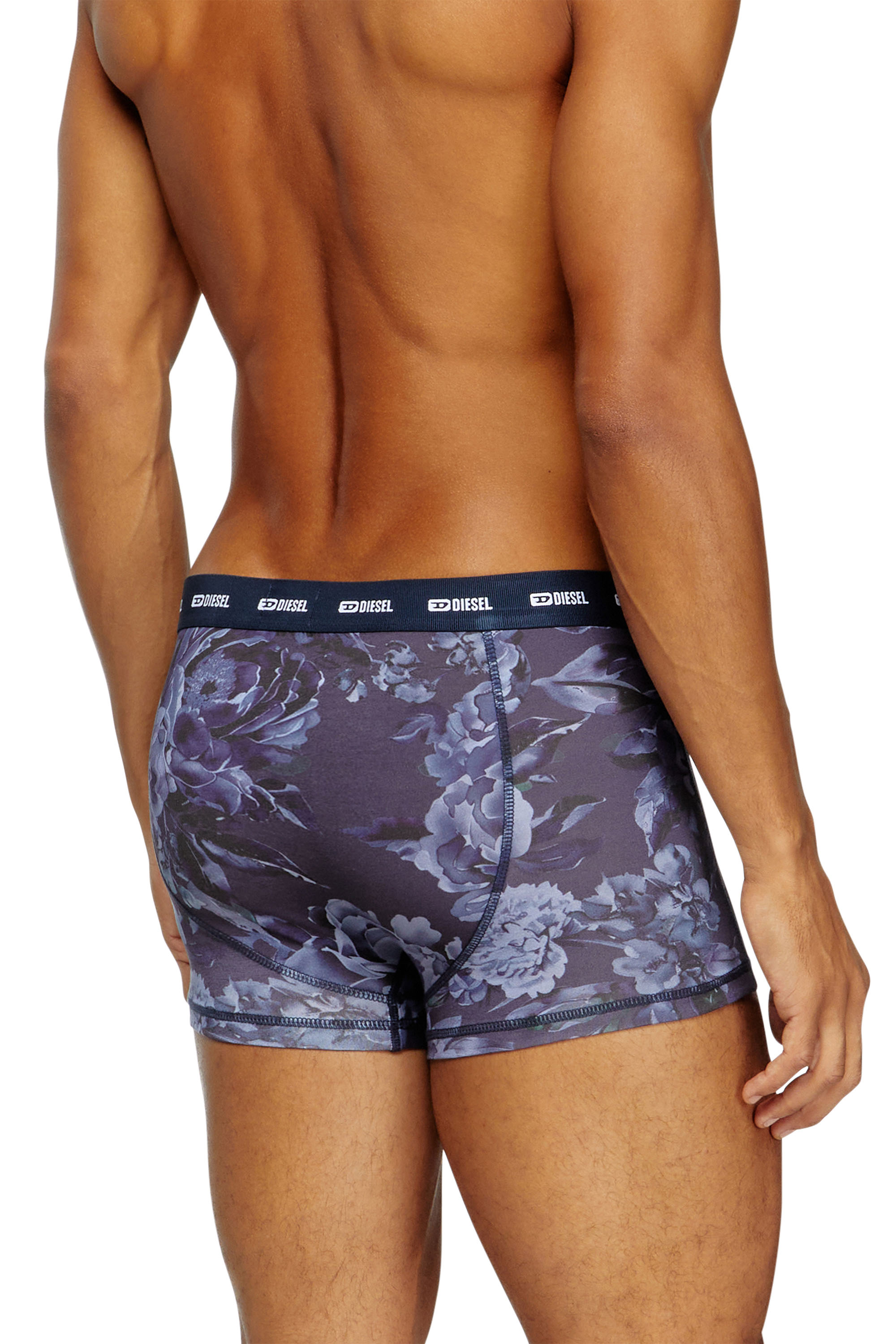 Diesel - DAMIEN-UTLT, Male's Boxer briefs with Flower print in ブルー - 3