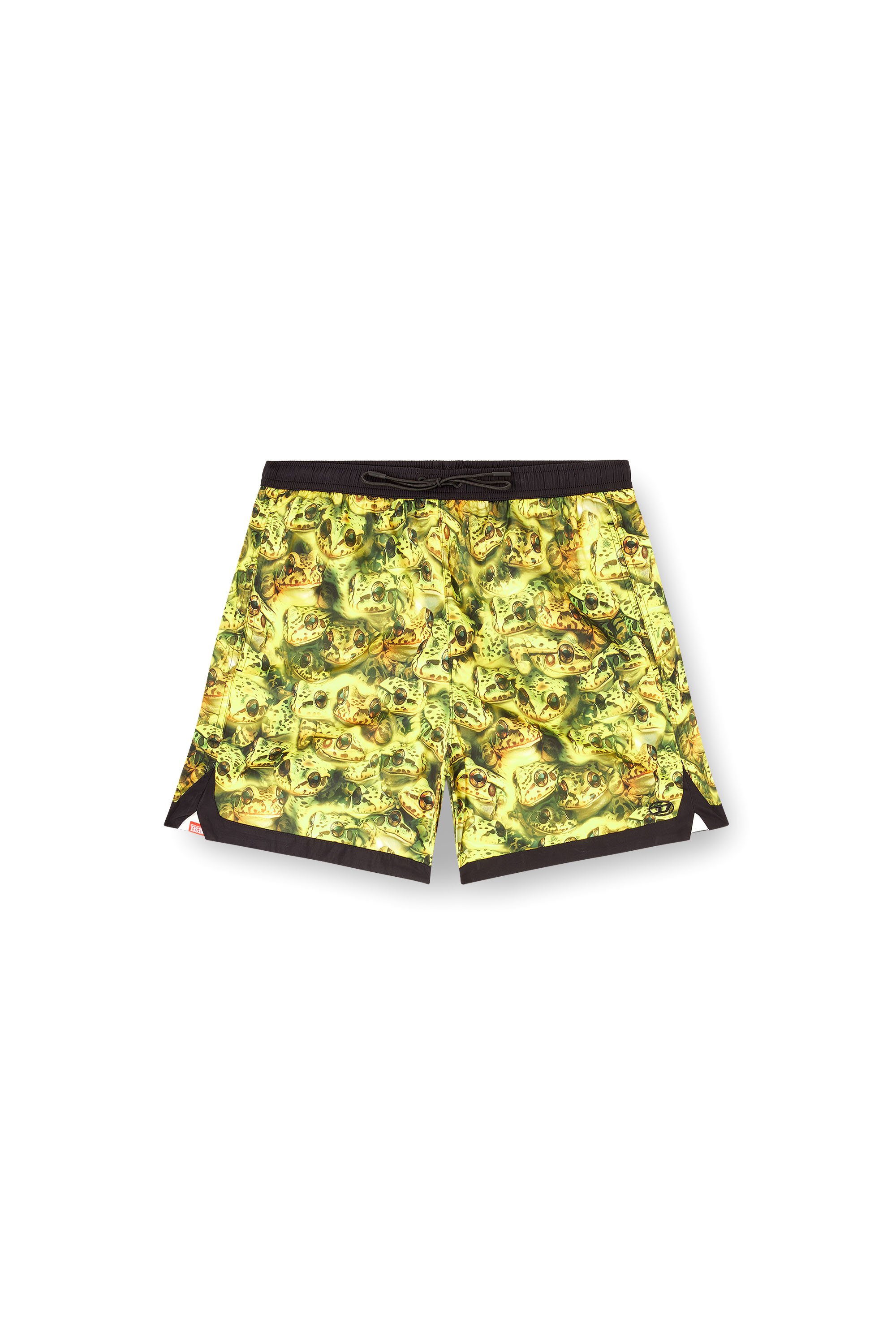 Diesel - SOCCER-41-D-POP-C, Male's Boxer-style swimsuit with all-over print in グリーン - 4
