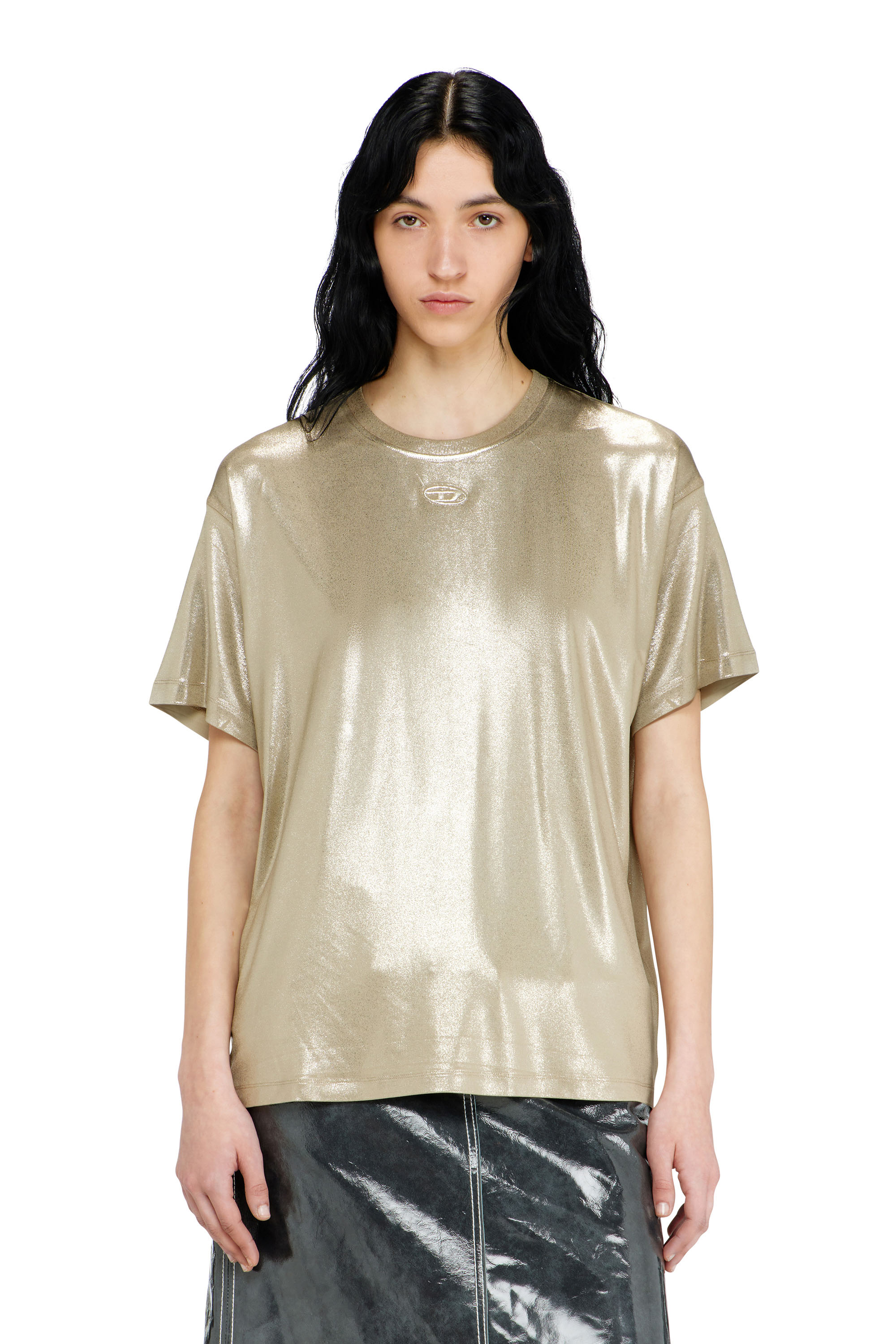 Diesel - T-NORMY-AA2, Female's Tシャツ in ベージュ - 3