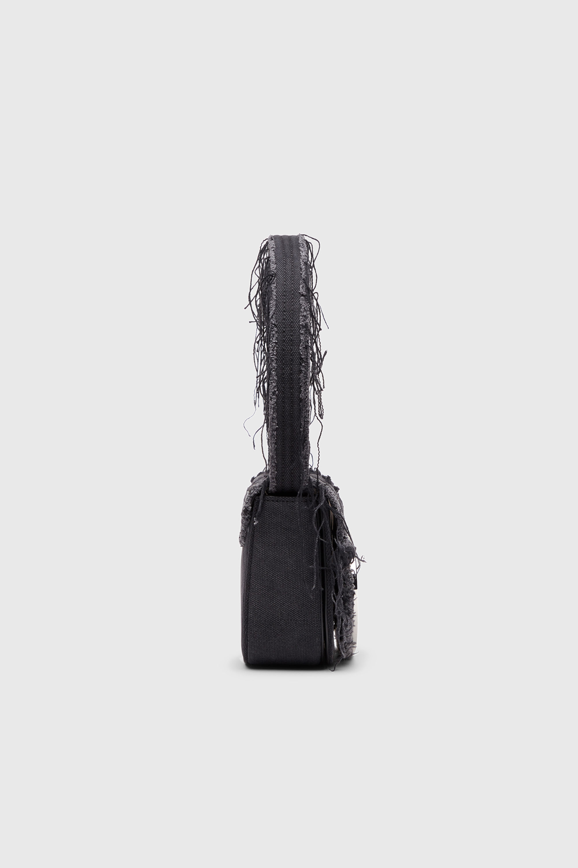 Diesel - 1DR, Female's 1DR-Iconic shoulder bag in canvas and leather in ブラック - 4