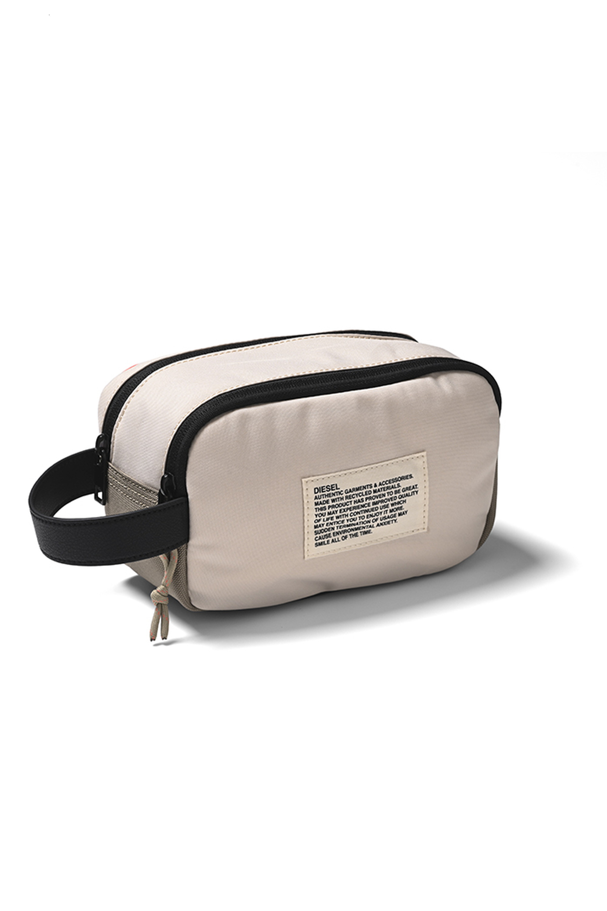 Diesel - RECYCLED FABLIC POUCH, GREY - Image 1