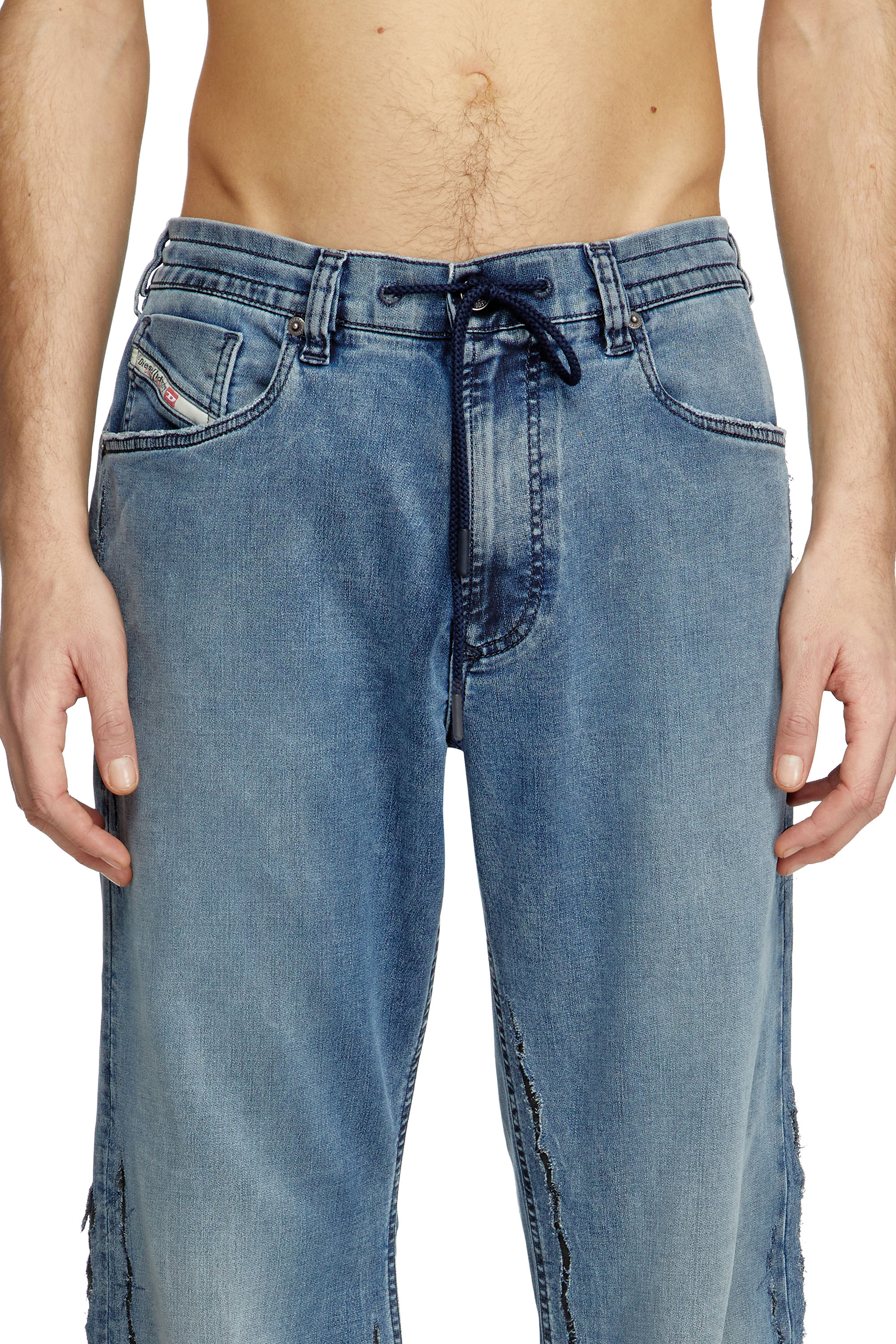 Diesel - Male's Relaxed 2080 D-Reel Joggjeans® 09K64, ミディアムブルー - 5