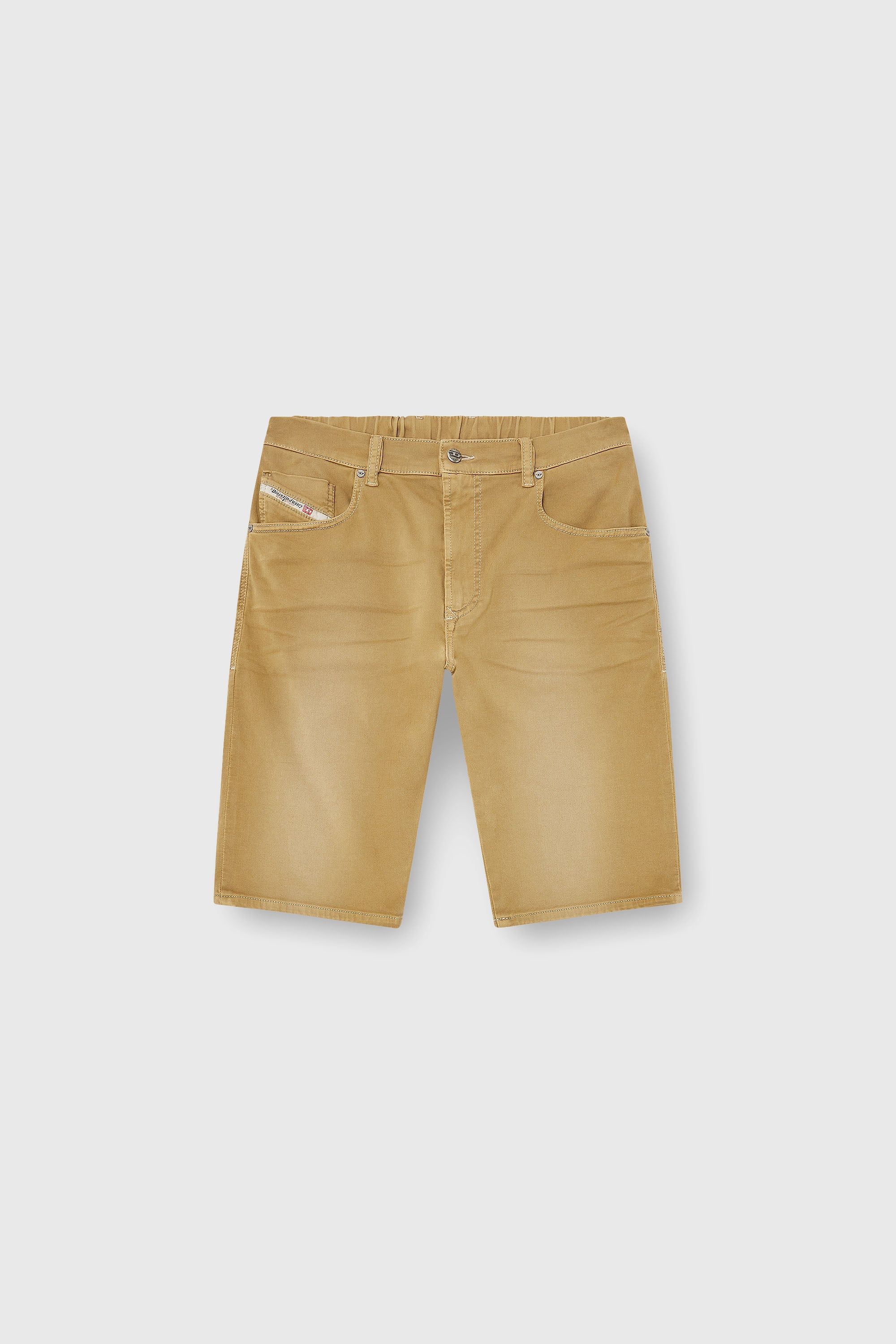 Diesel - 2033 D-KROOLEY-SHORT-BW JOGG, Male's ジョグ ショートパンツ in ベージュ - 2