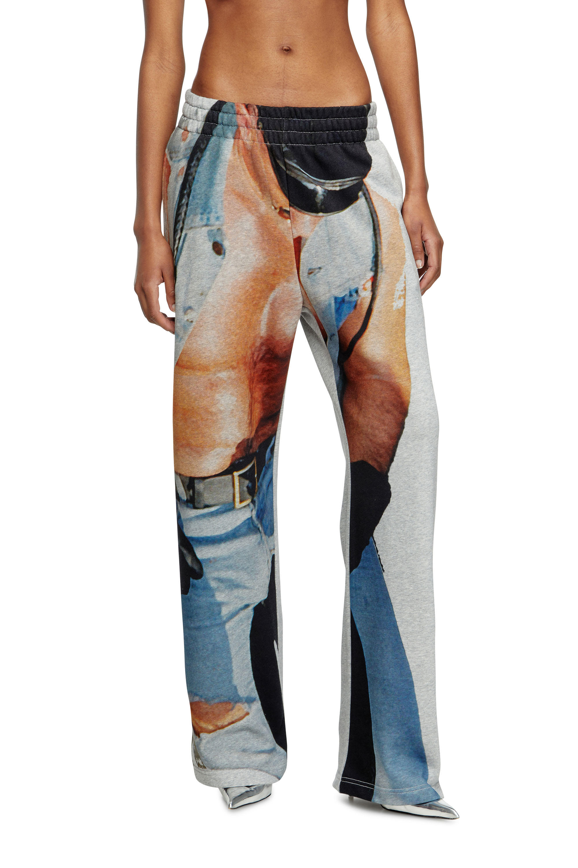 Diesel - PR-P-MARTAINS-TOM25, Unisex's Sweatpants with graphic print in グレー - 5