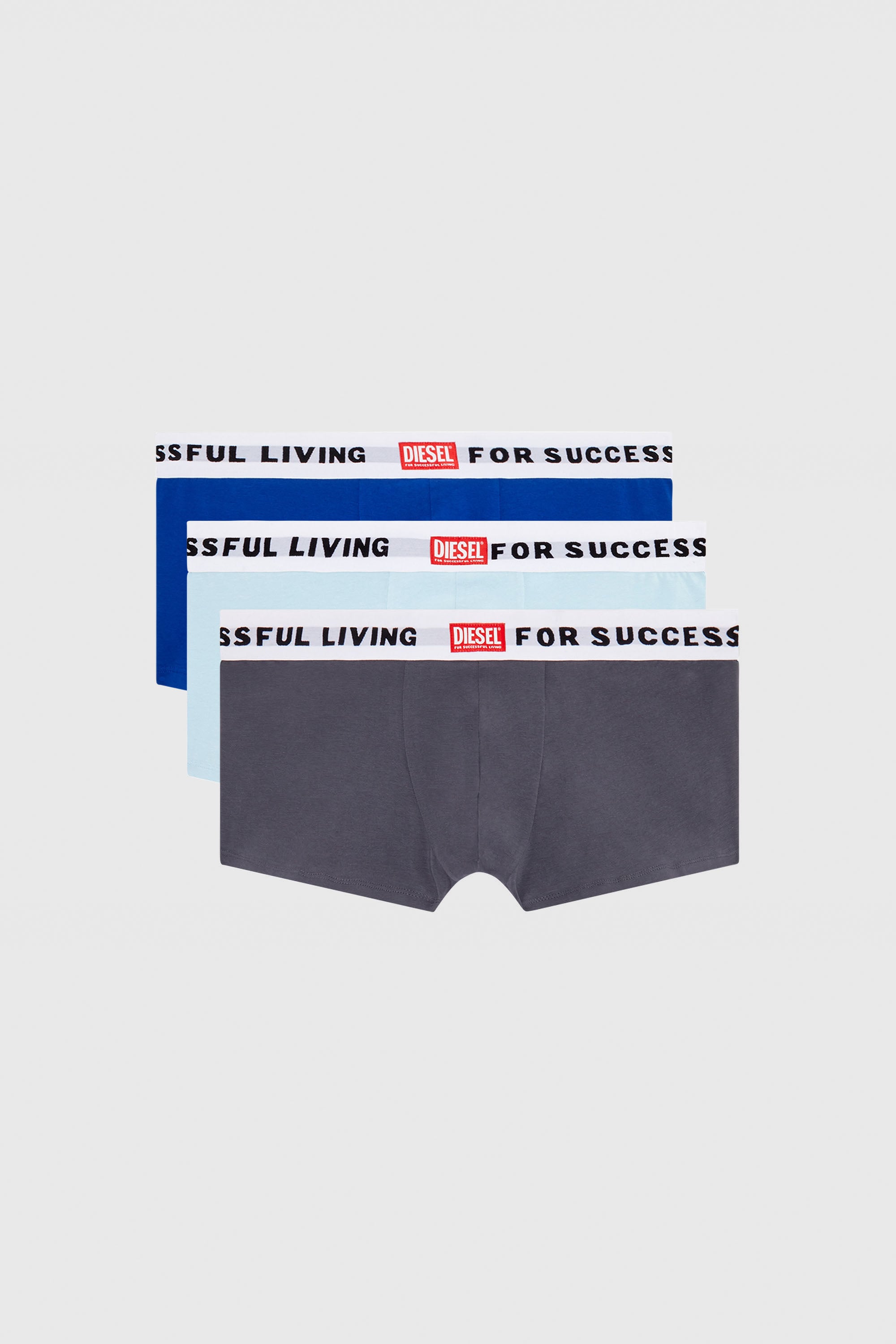 Diesel - 3PACK BOXERS, Male's 3PACK BOXERS in グレー/ブルー - 1