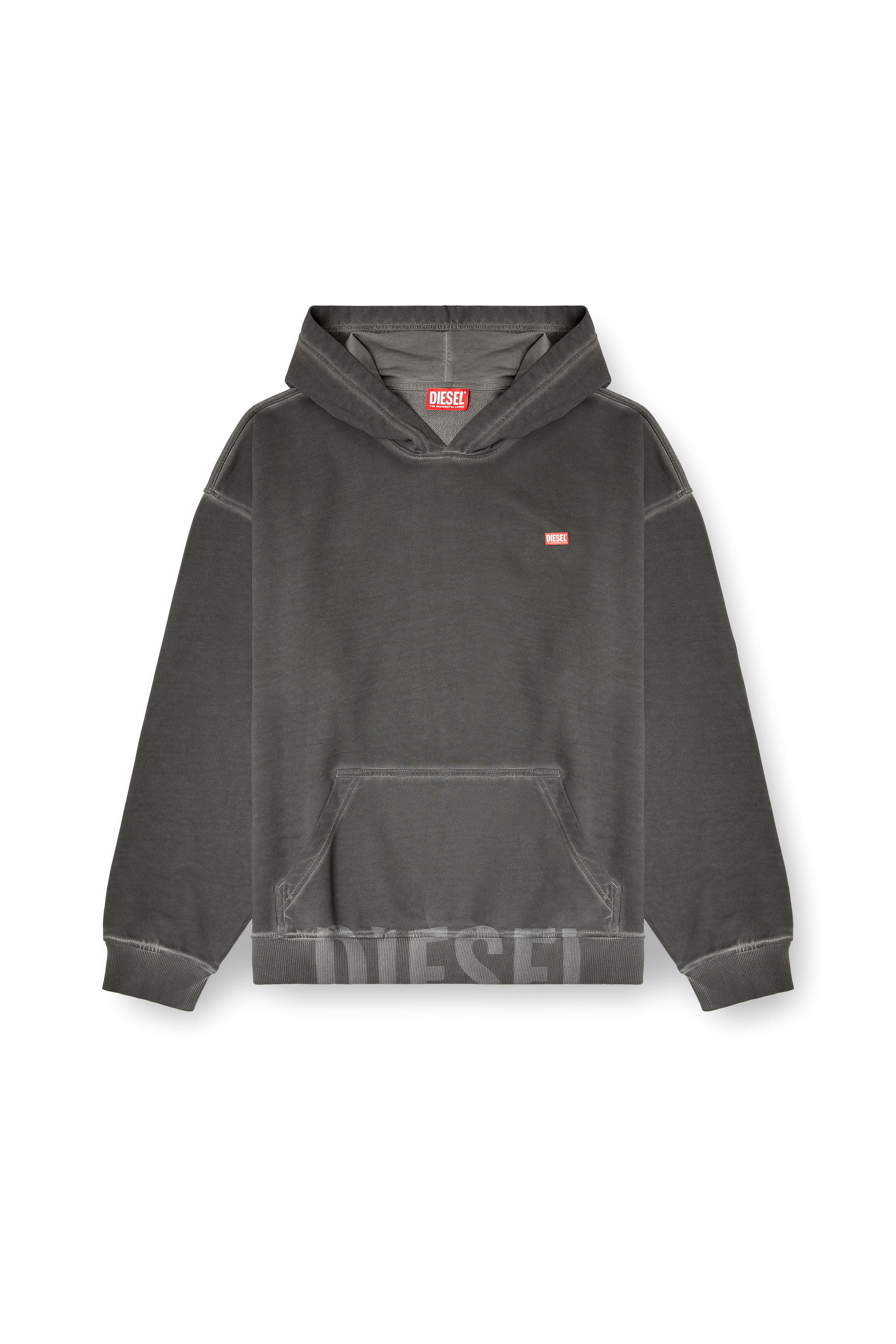 Diesel - S-BOXT-HOOD-T4, Male's プルオーバーパーカー in ダークグレー - 3