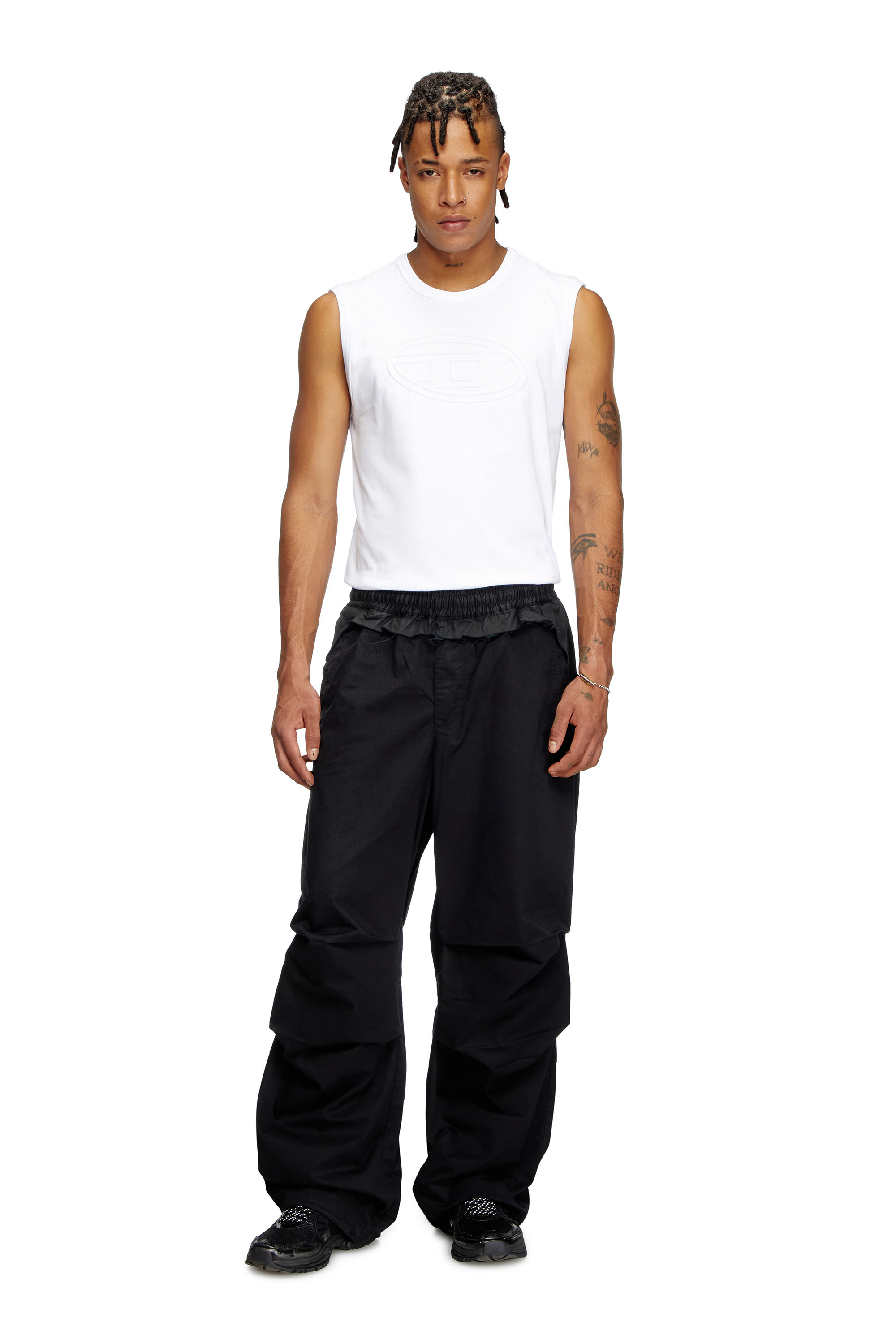 Diesel - T-BISCO-BIGOVAL, Male's Sleeveless top in ホワイト - 2
