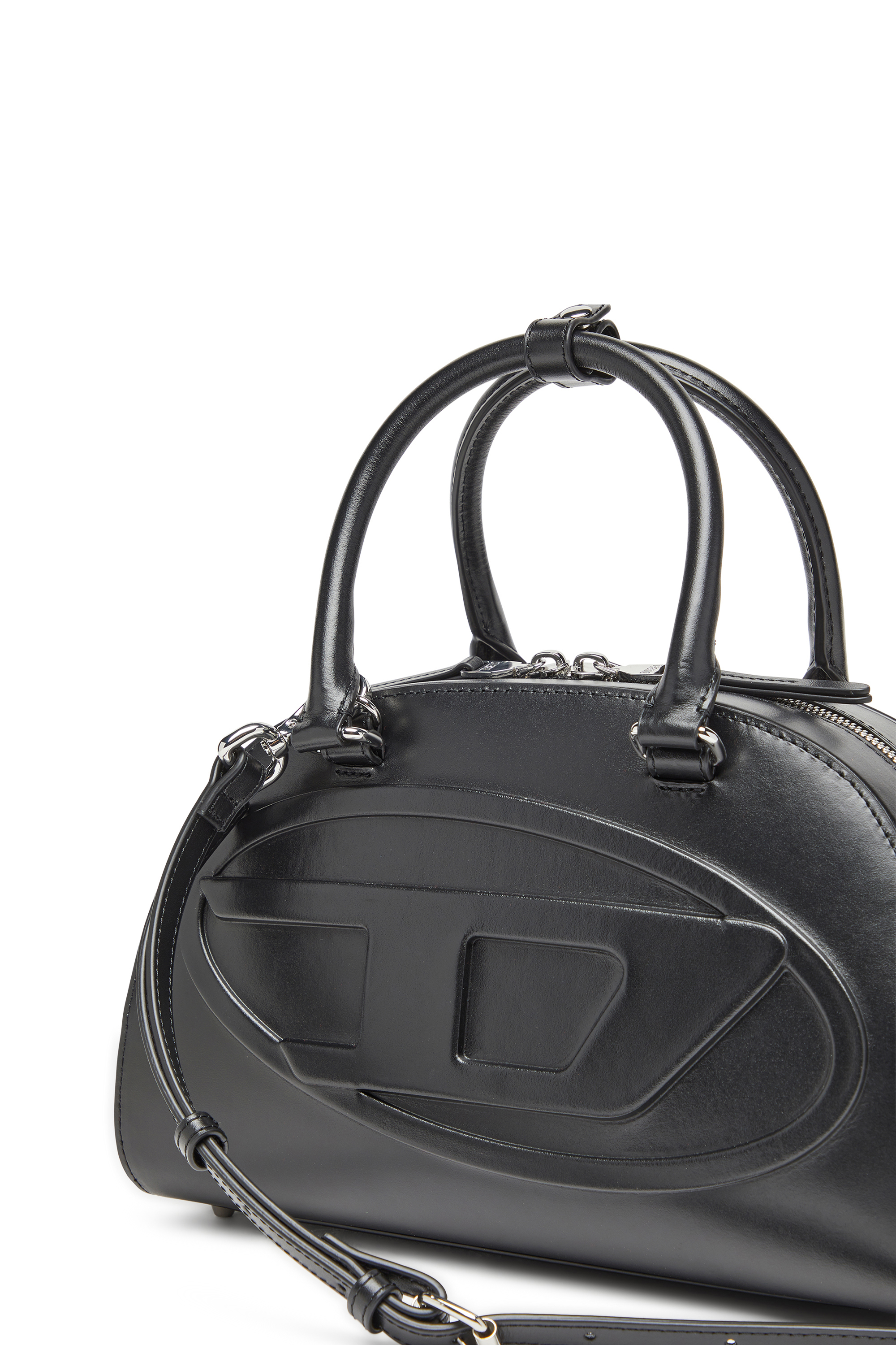 1DR DOME TOP HANDLE 1DR Dome-Leather bowling bag｜ブラック