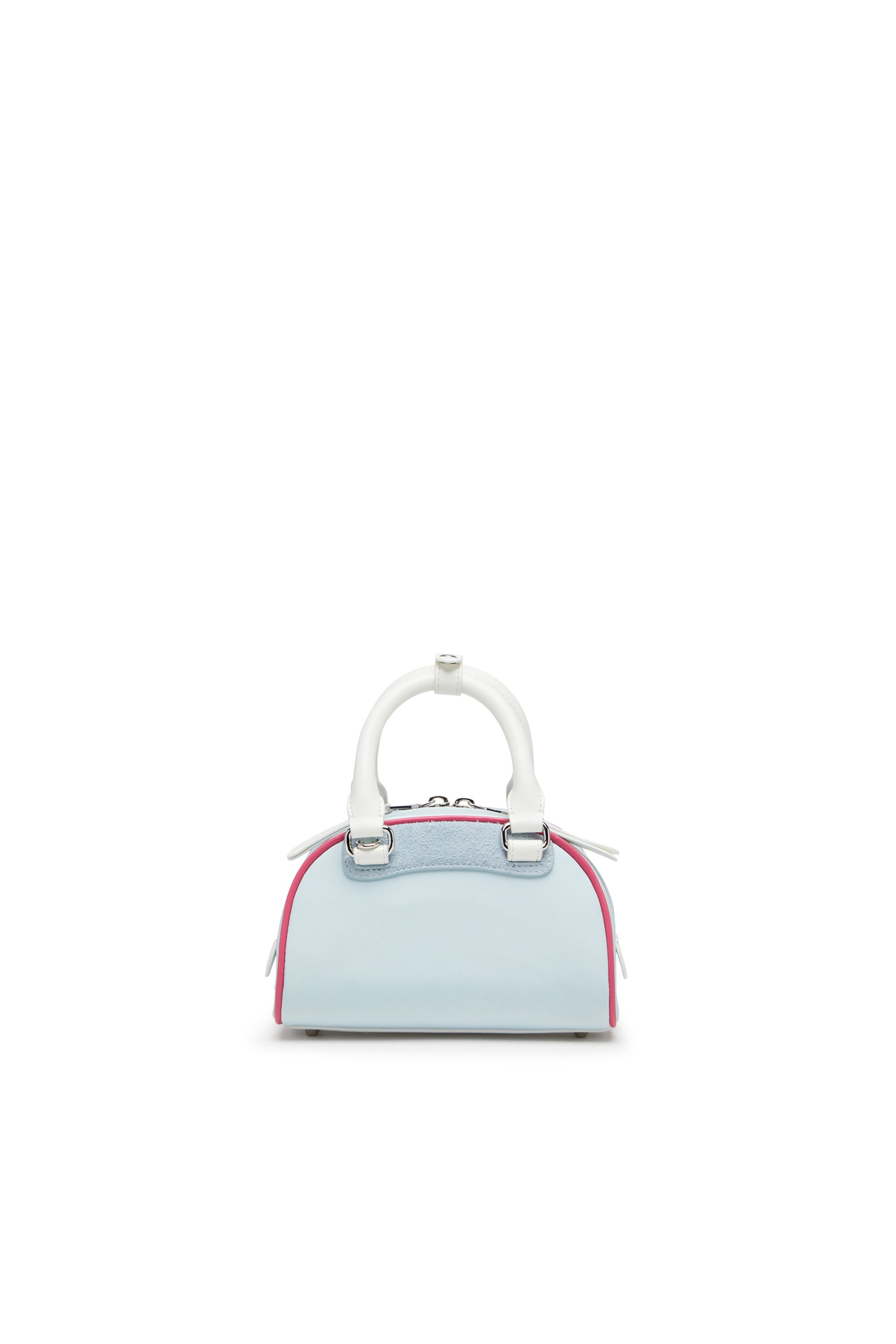 Diesel - 1DR DOME CROSSBODY, Female's Colour-block mini bowling bag in ライトブルー - 3